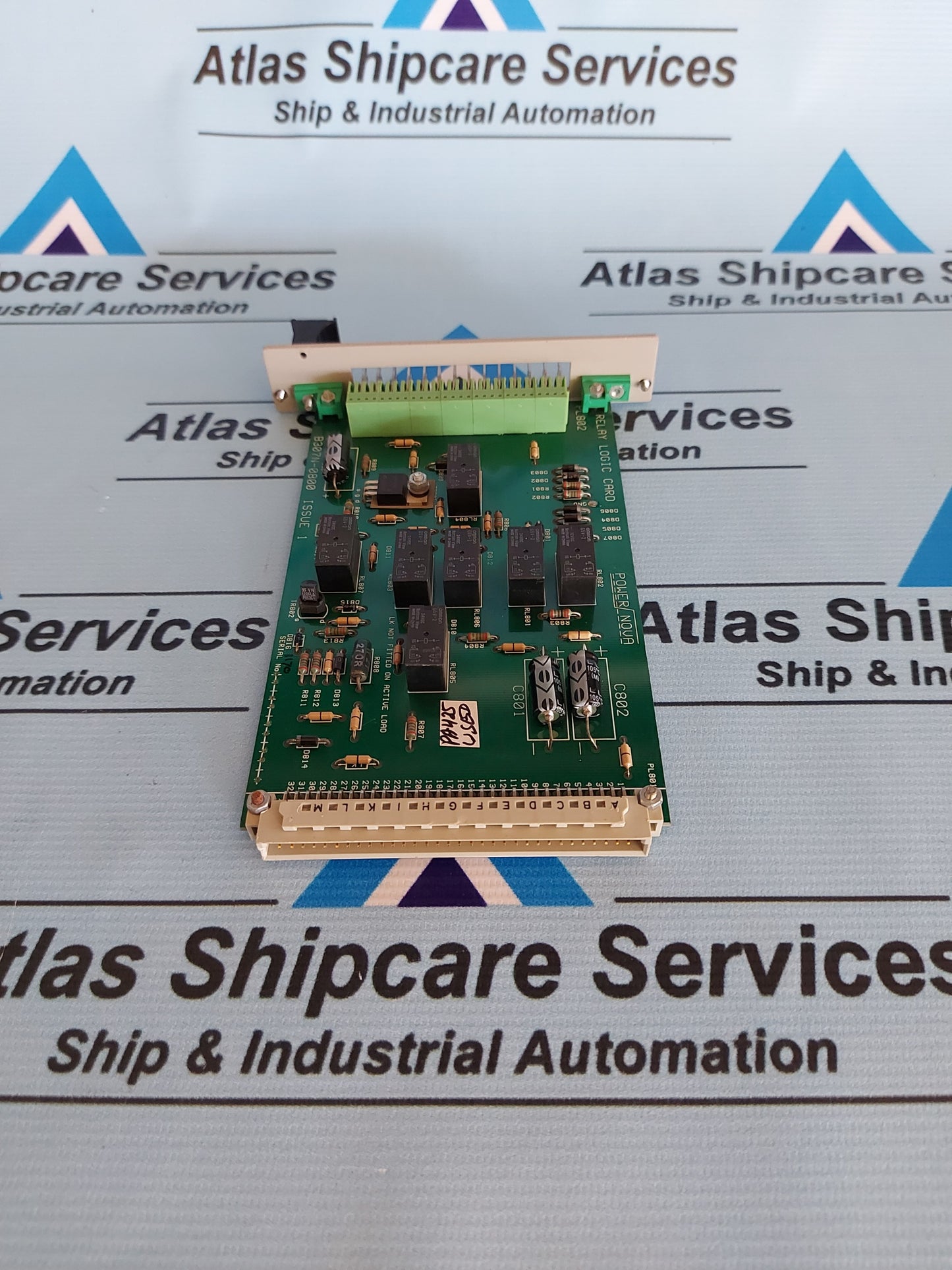 POWER NOVA B307N-0800 ISSUE 1 RELAY LOGIC CARD