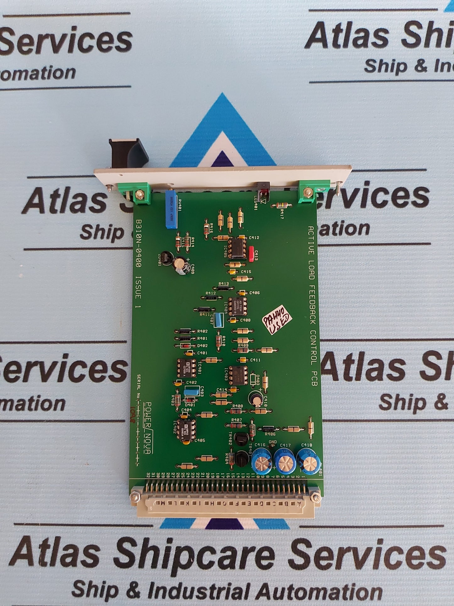POWER NOVA B310N-0400 ISSUE 1 ACTIVE LOAD FEEDBACK CONTROL PCB CARD
