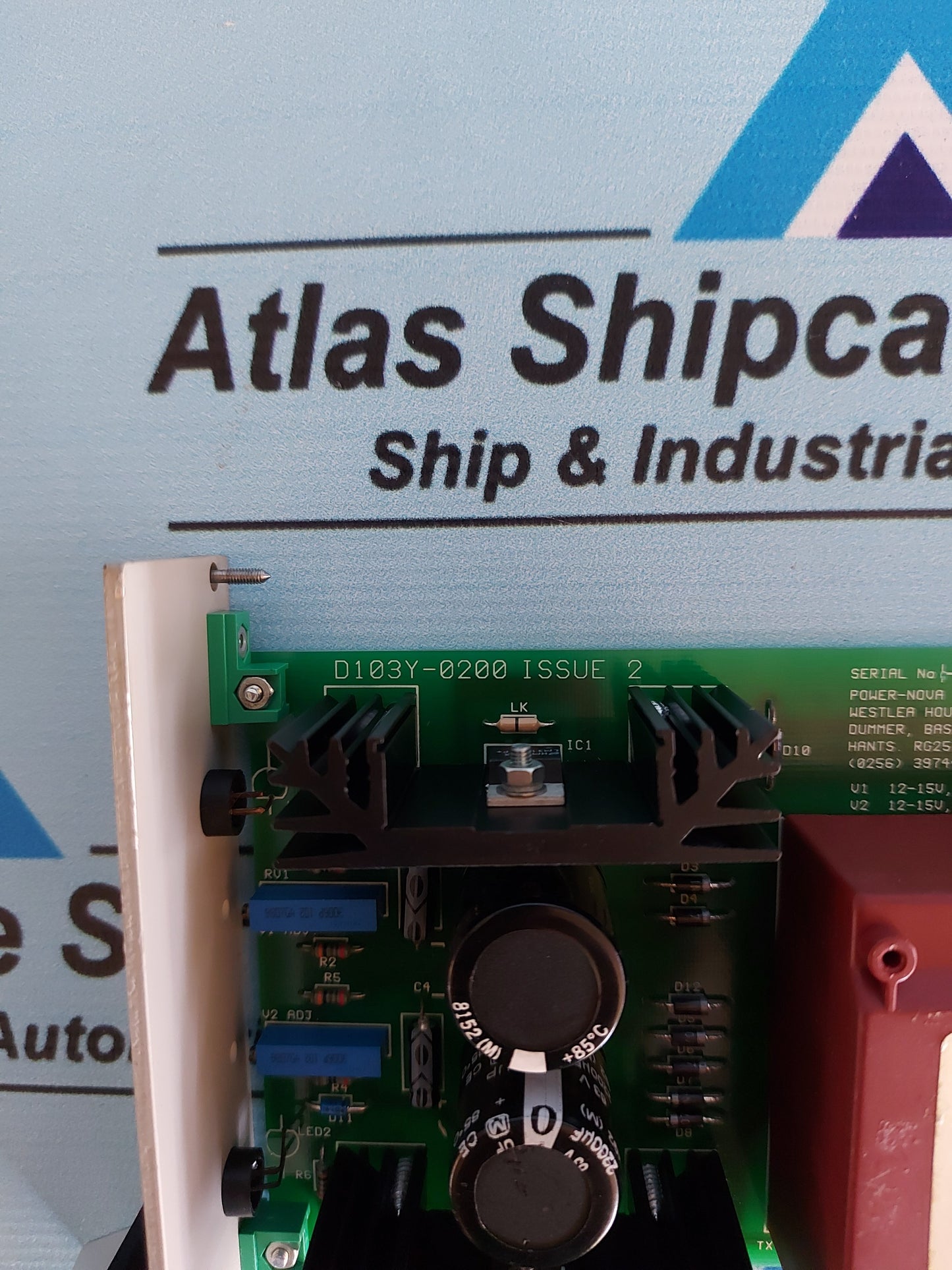 POWER NOVA D103Y-0200 ISSUE 2 EUROCARD POWER SUPPLY