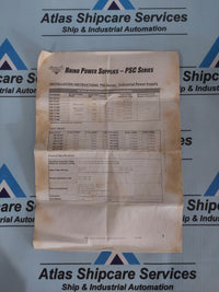 POWER-ONE PMP 6.24 SIC POWER SUPPLY