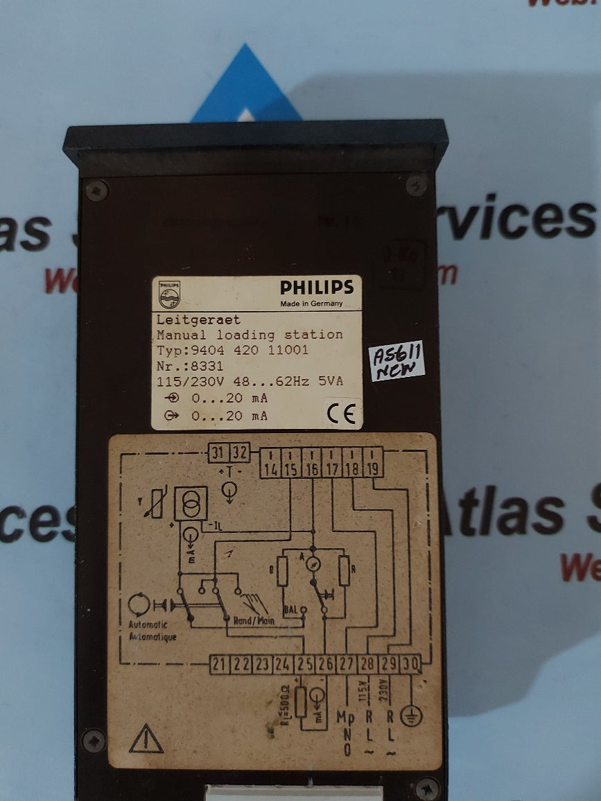 Philips 9404 420 11001 Manual Loading Station