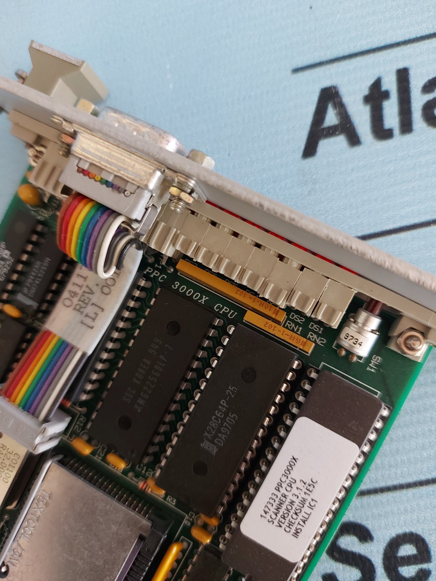 QUAD TECH-QTI 52190 PPC 3000X CPU QTI 61061 ARCNET CONTROLLER BOARD
