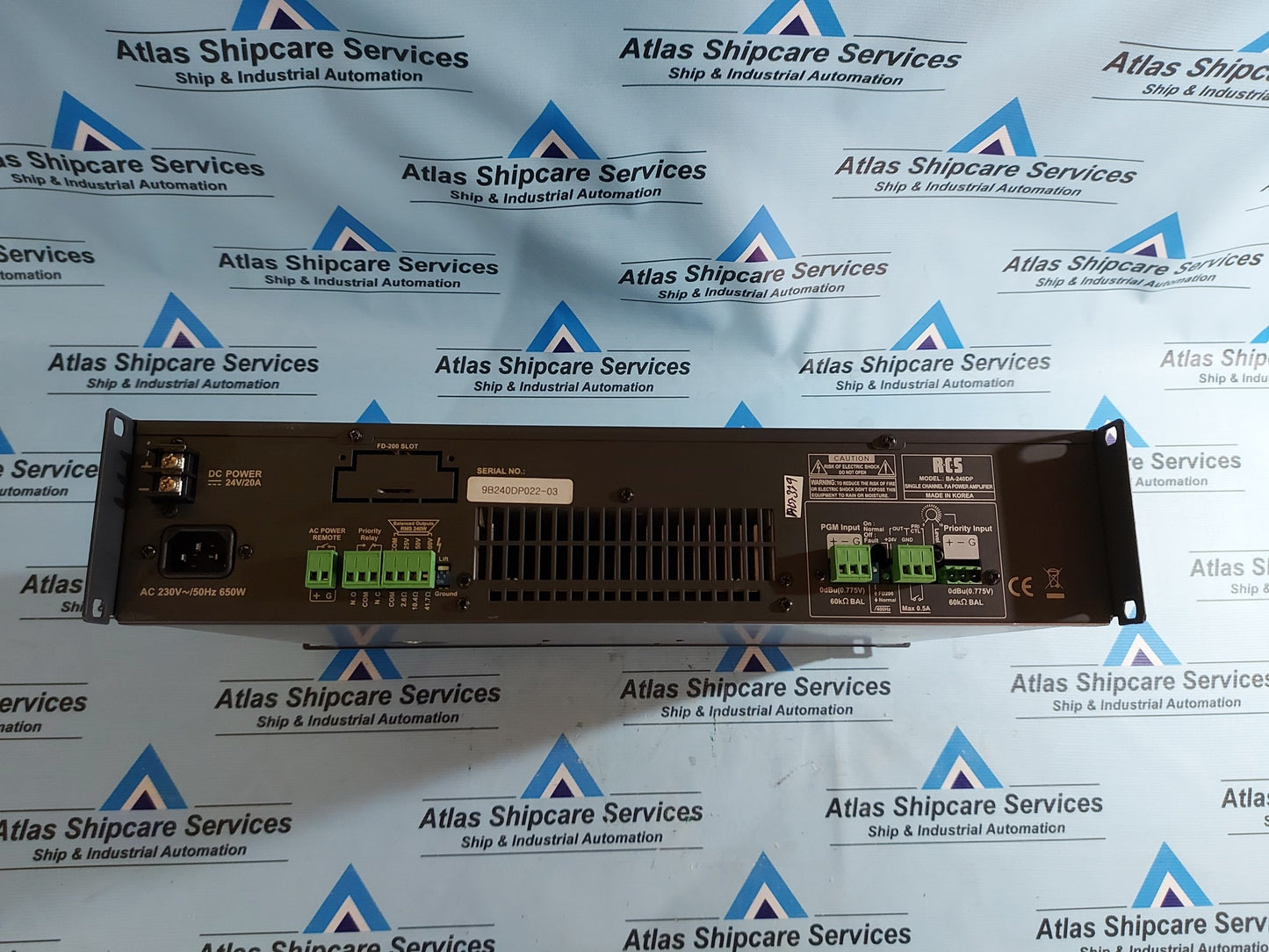 RCS BA-240DP SINGLE CHANNEL P.A POWER AMPLIFIER AG319