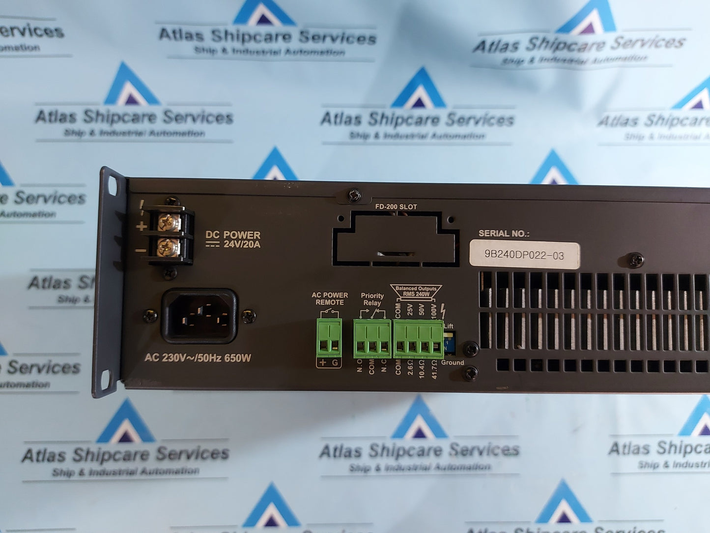 RCS BA-240DP SINGLE CHANNEL P.A POWER AMPLIFIER AG319
