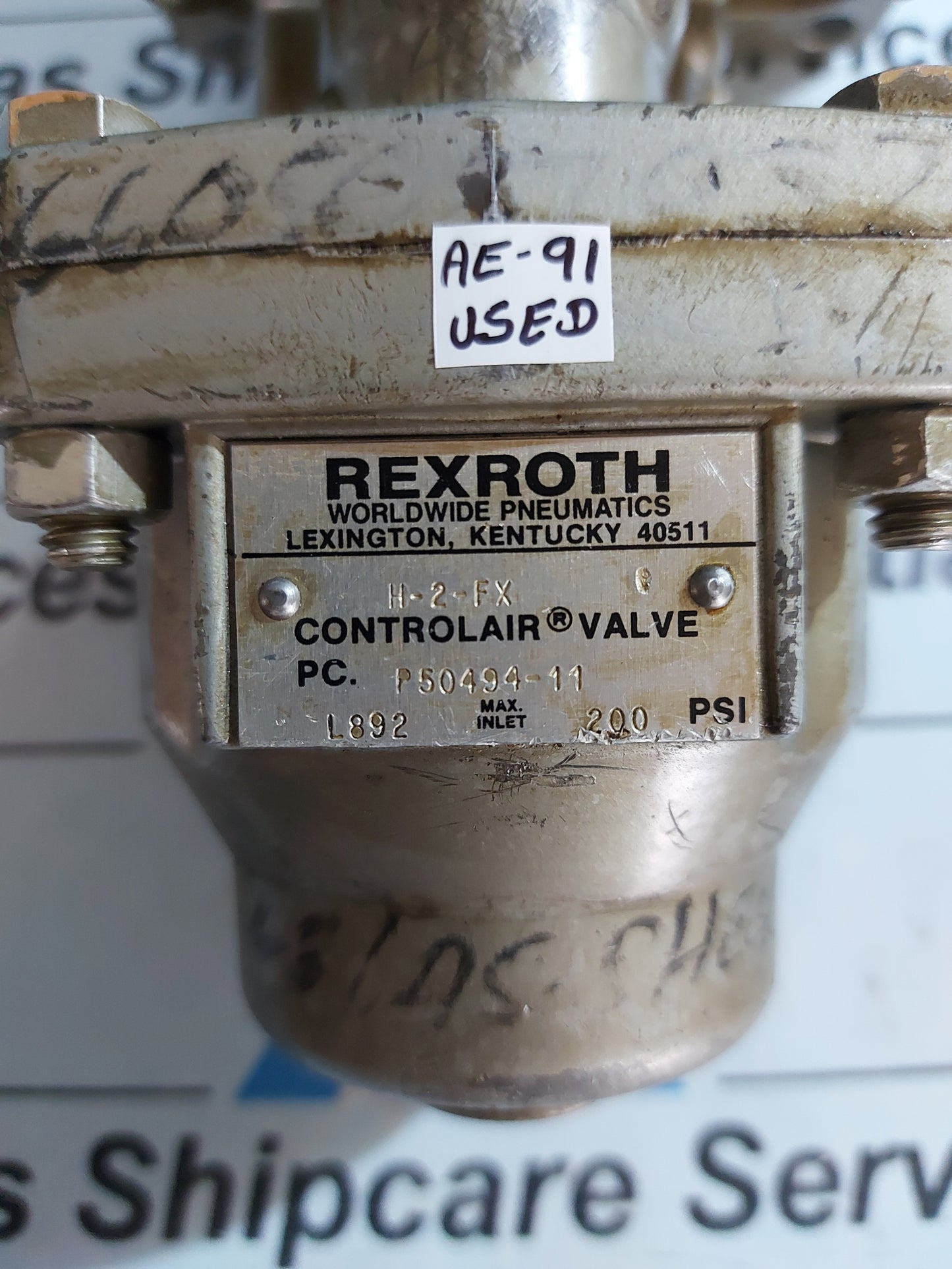 REXROTH P50494-11 H-2-FX CONTROL AIR VALVE