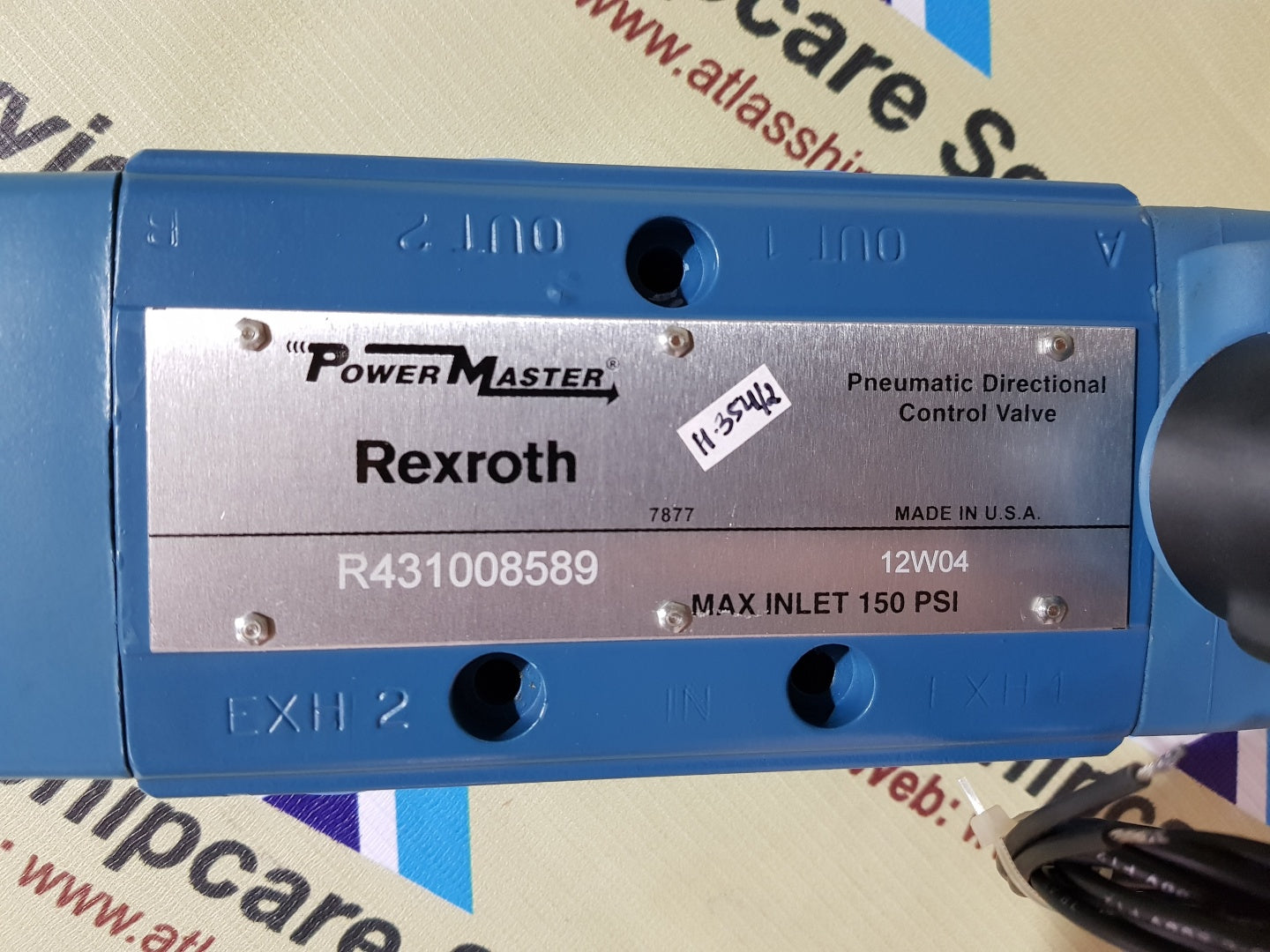 REXROTH R431008589 POWER MASTER PNEUMATIC DIRECTIONAL CONTROL VALVE H354