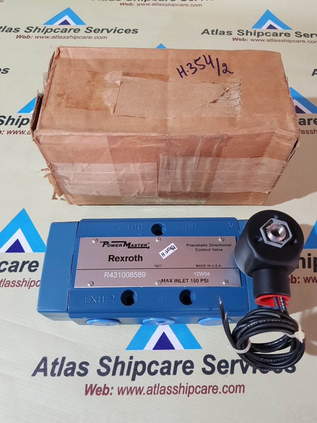 REXROTH R431008589 POWER MASTER PNEUMATIC DIRECTIONAL CONTROL VALVE H354