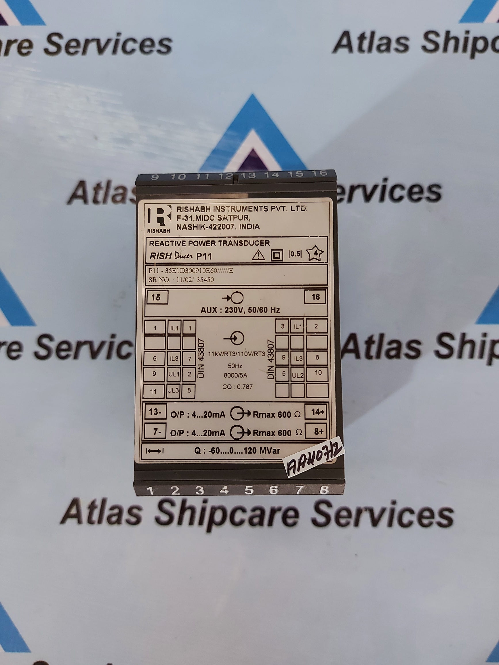 RISHABH RISH DUCER P11 REACTIVE POWER TRANSDUCER P11-35ED300910E60//////E