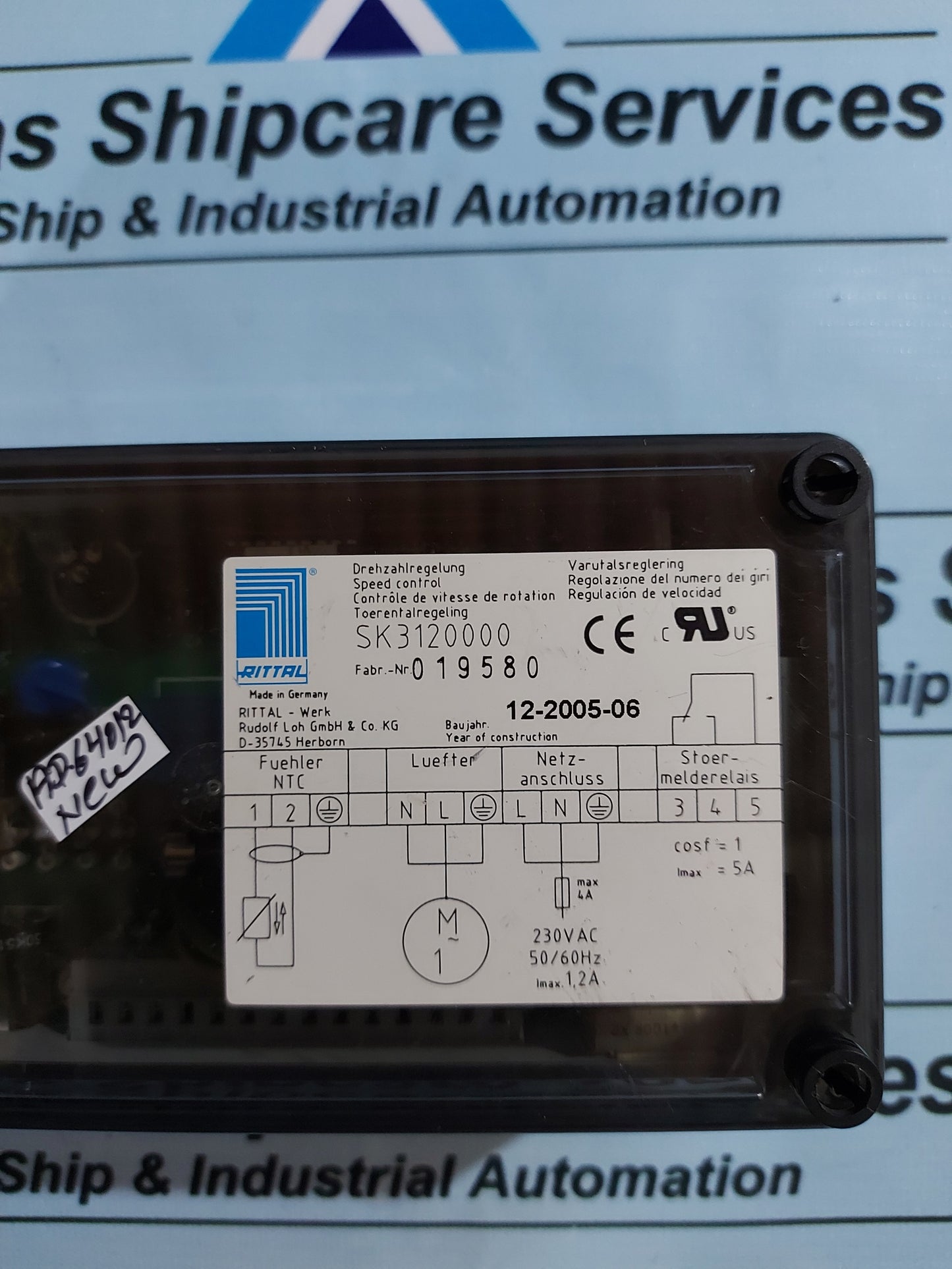 RITTAL SK3120000 SPEED CONTROL 230VAC 50/60Hz