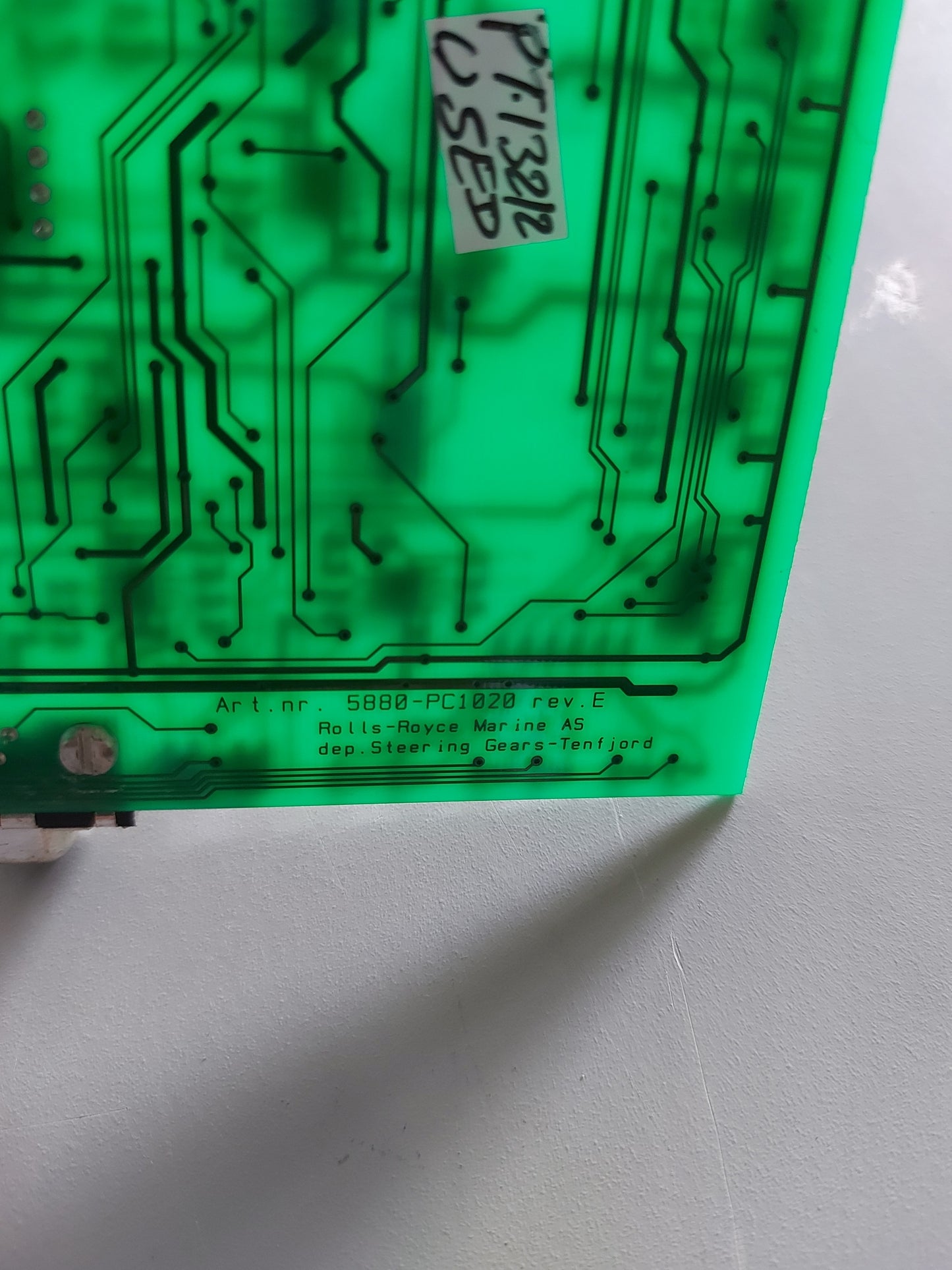 ROLLS-ROYCE 5880-PC1020 REV.E STEERING GEARS-TENFJORD PCB CARD