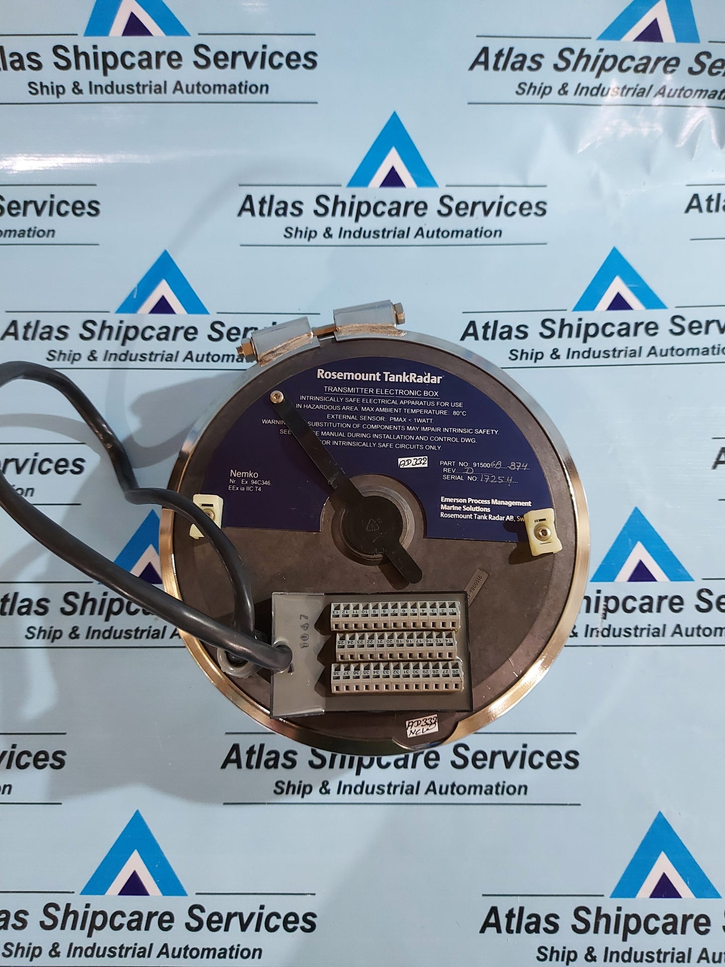 ROSEMOUNT TANKRADAR 9150067-874 TRANSMITTER ELECTRONIC BOX REV.D