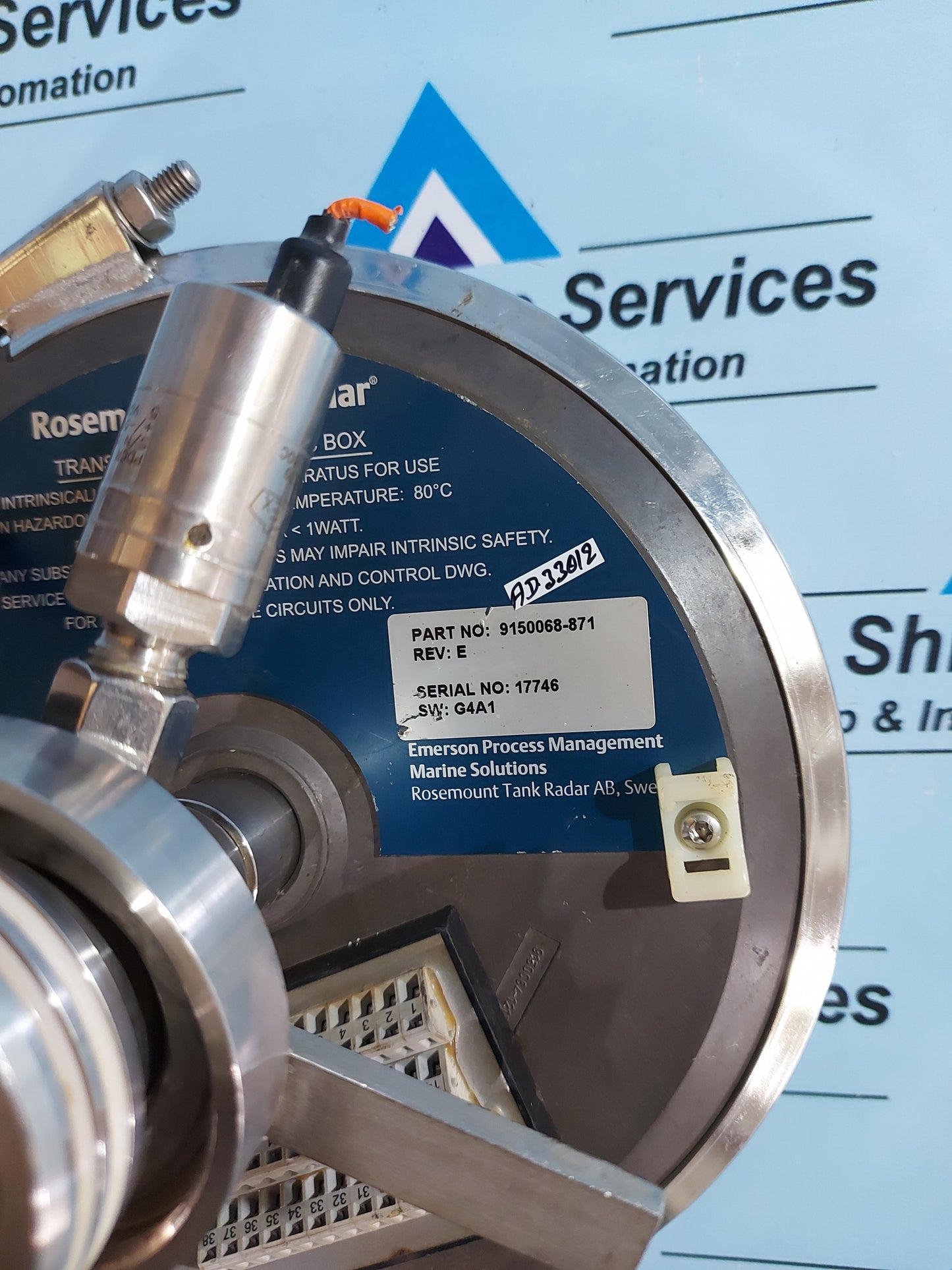 ROSEMOUNT TANKRADAR 9150068-871 TRANSMITTER ELECTRONIC BOX REV.E