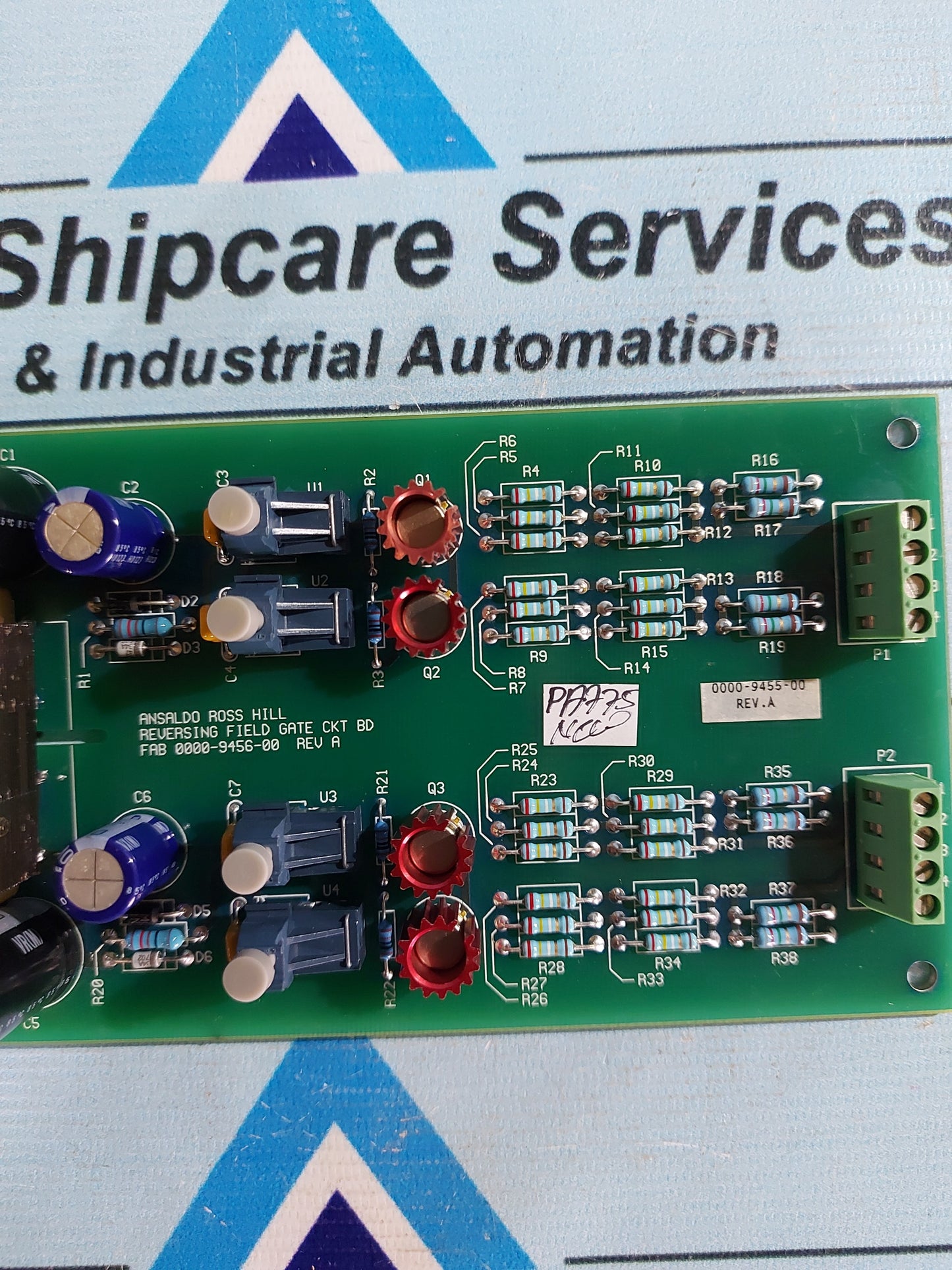 ROSS HILL ANSALDO REVERSING FIELD GATE CIRCUIT BOARD 0000-9456-00 REV.A