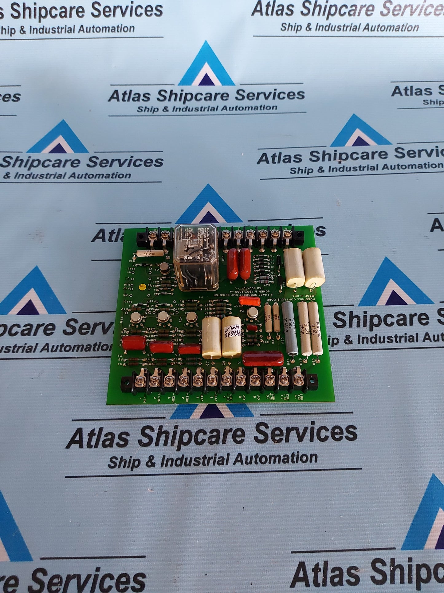 ROSS HILL CONTROLS 0000-2003-00 REV.B 3 PHASE SPROCKET SLIP DETECTOR