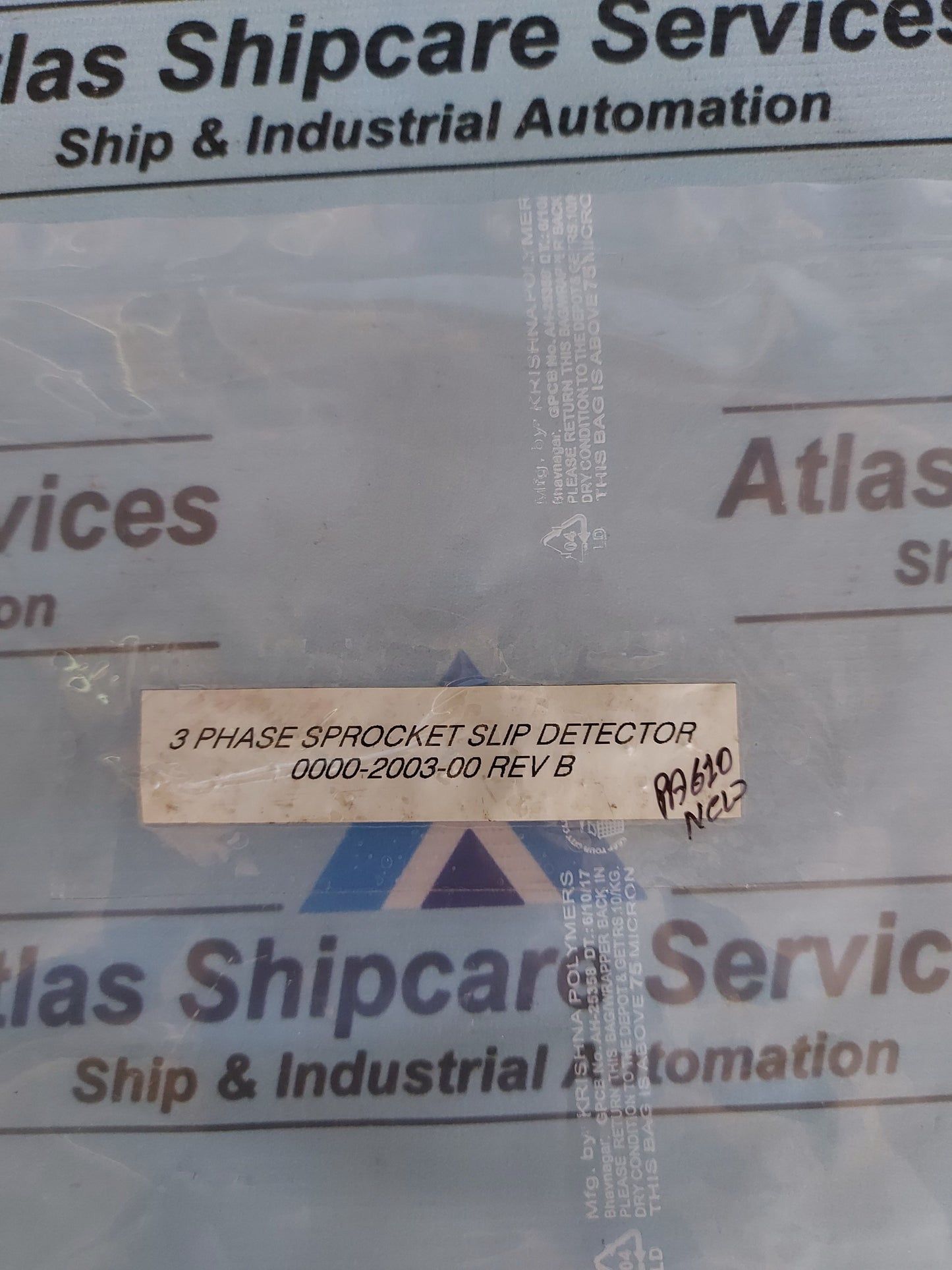 ROSS HILL CONTROLS 0000-2003-00 REV.B 3 PHASE SPROCKET SLIP DETECTOR