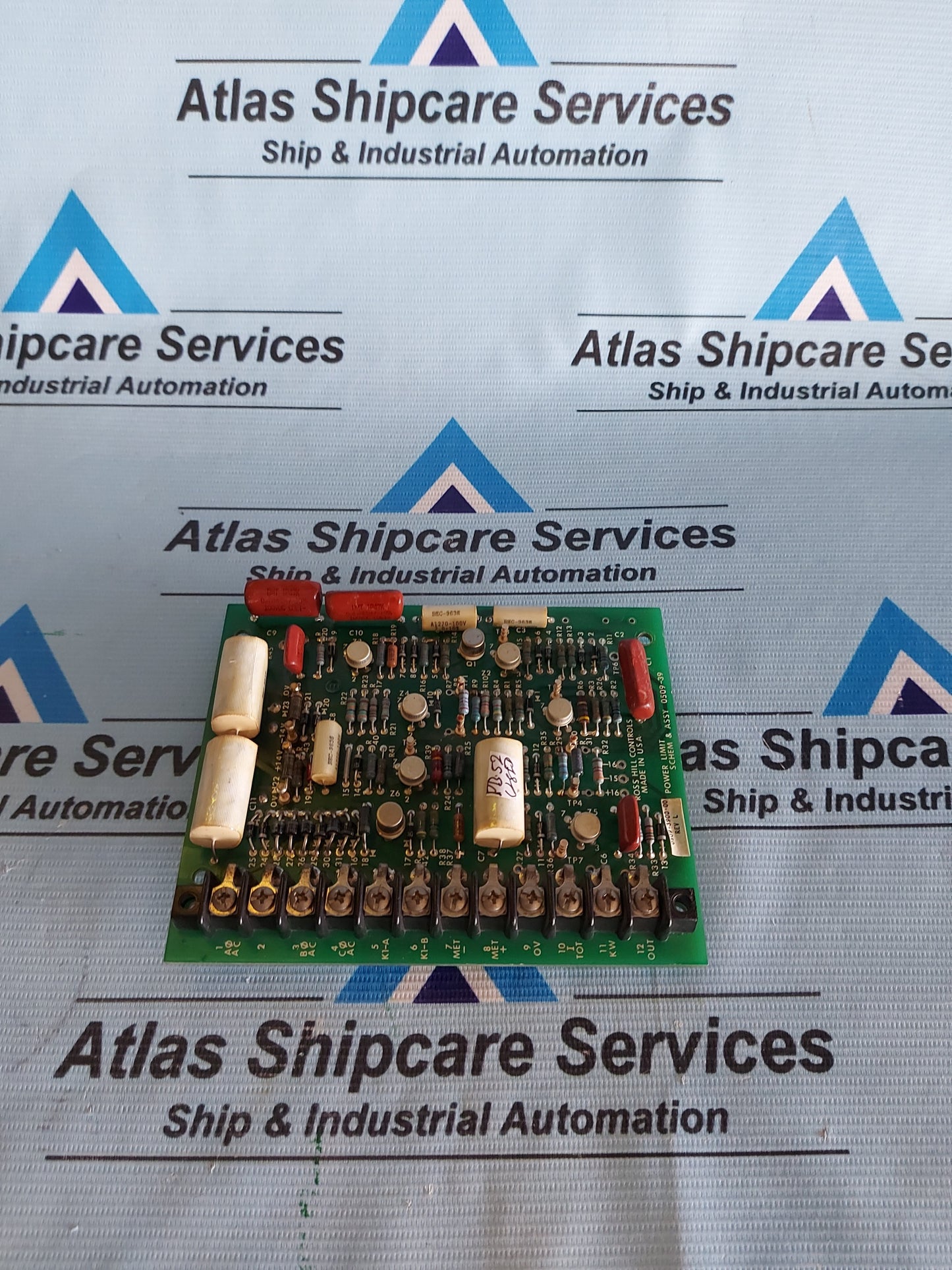 ROSS HILL CONTROLS 0509-3900-00 REV.L POWER LIMIT SCHEW PCB CIRCUIT BOARD