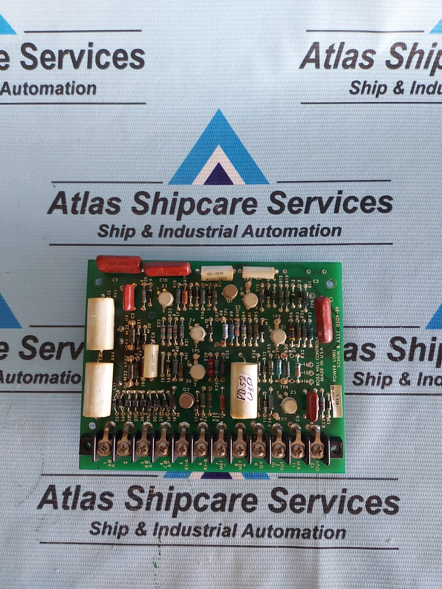 ROSS HILL CONTROLS 0509-3900-00 REV.L POWER LIMIT SCHEW PCB CIRCUIT BO ...