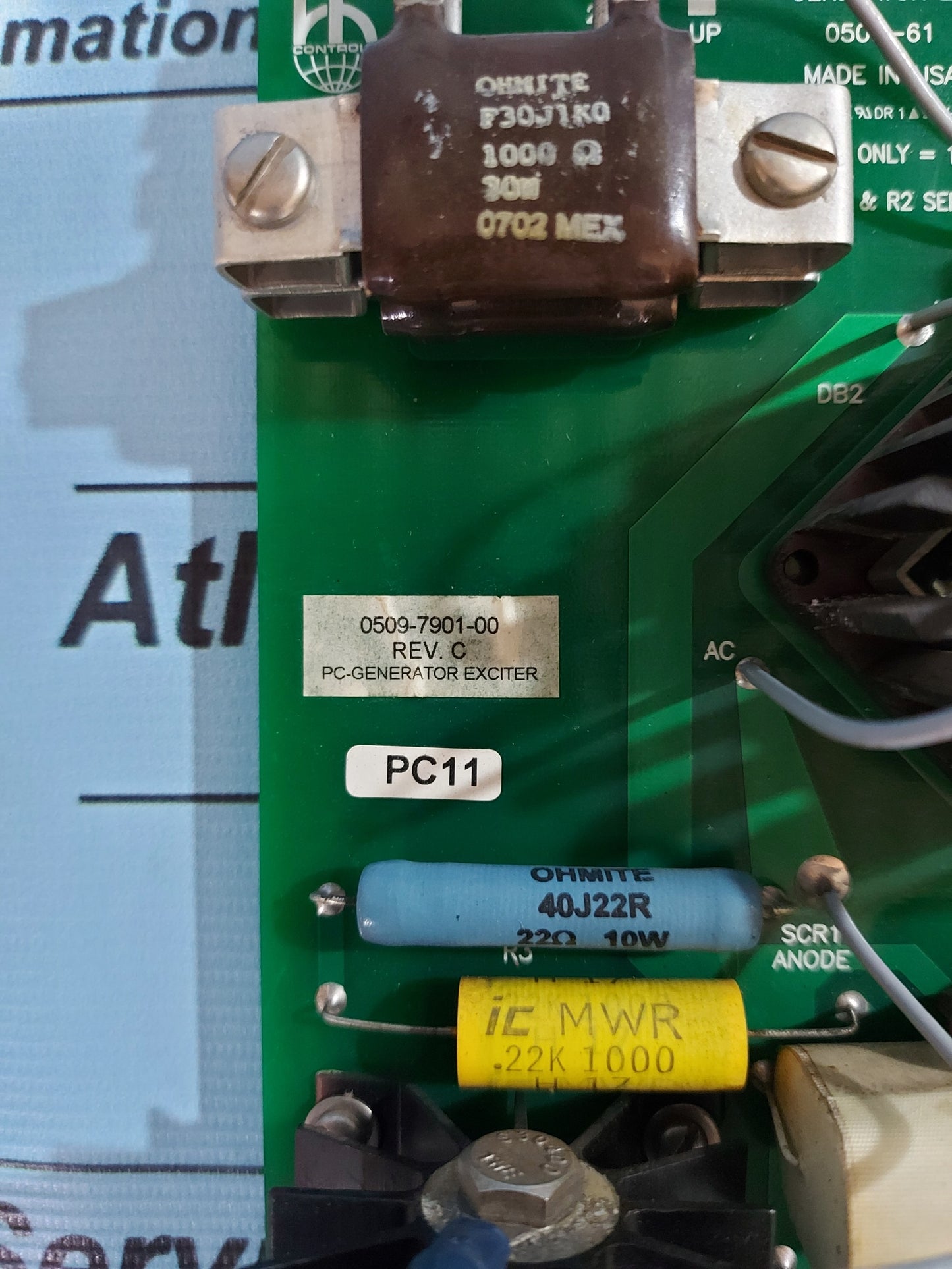 ROSS HILL CONTROLS 0509-61 GENERATOR EXCITER BOARD