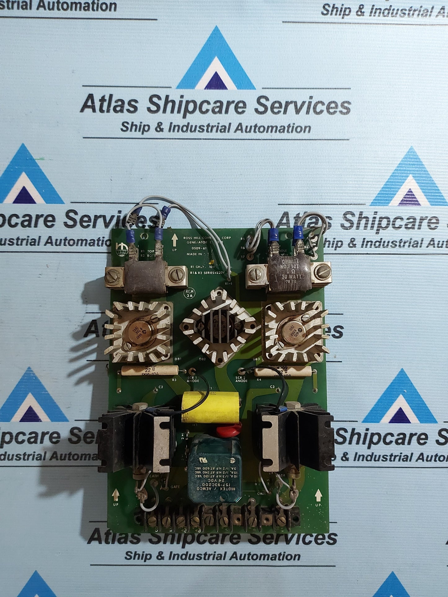 ROSS HILL CONTROLS 0509-61 GENERATOR EXCITER PCB CARD