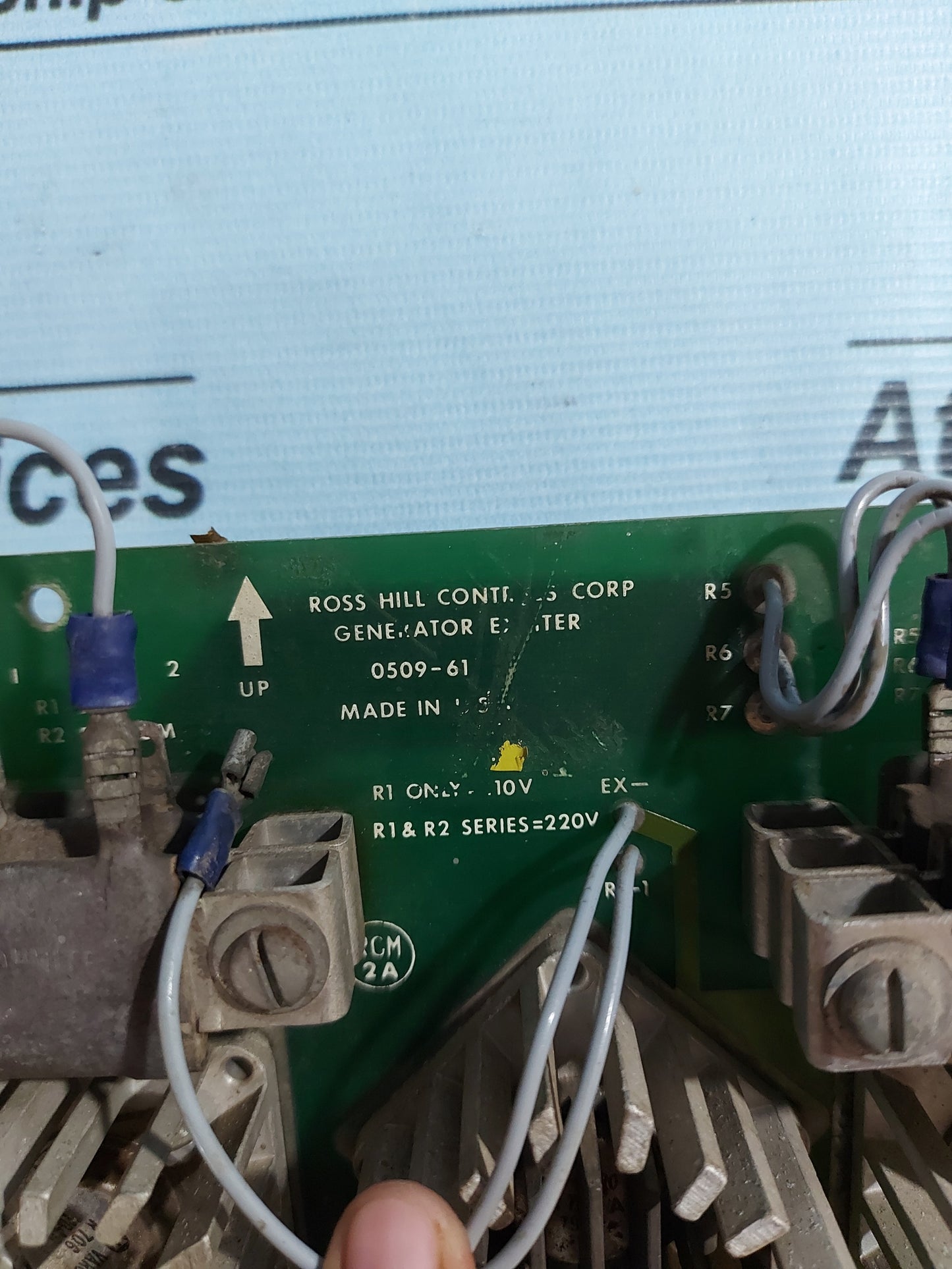 ROSS HILL CONTROLS 0509-61 GENERATOR EXCITER PCB CARD