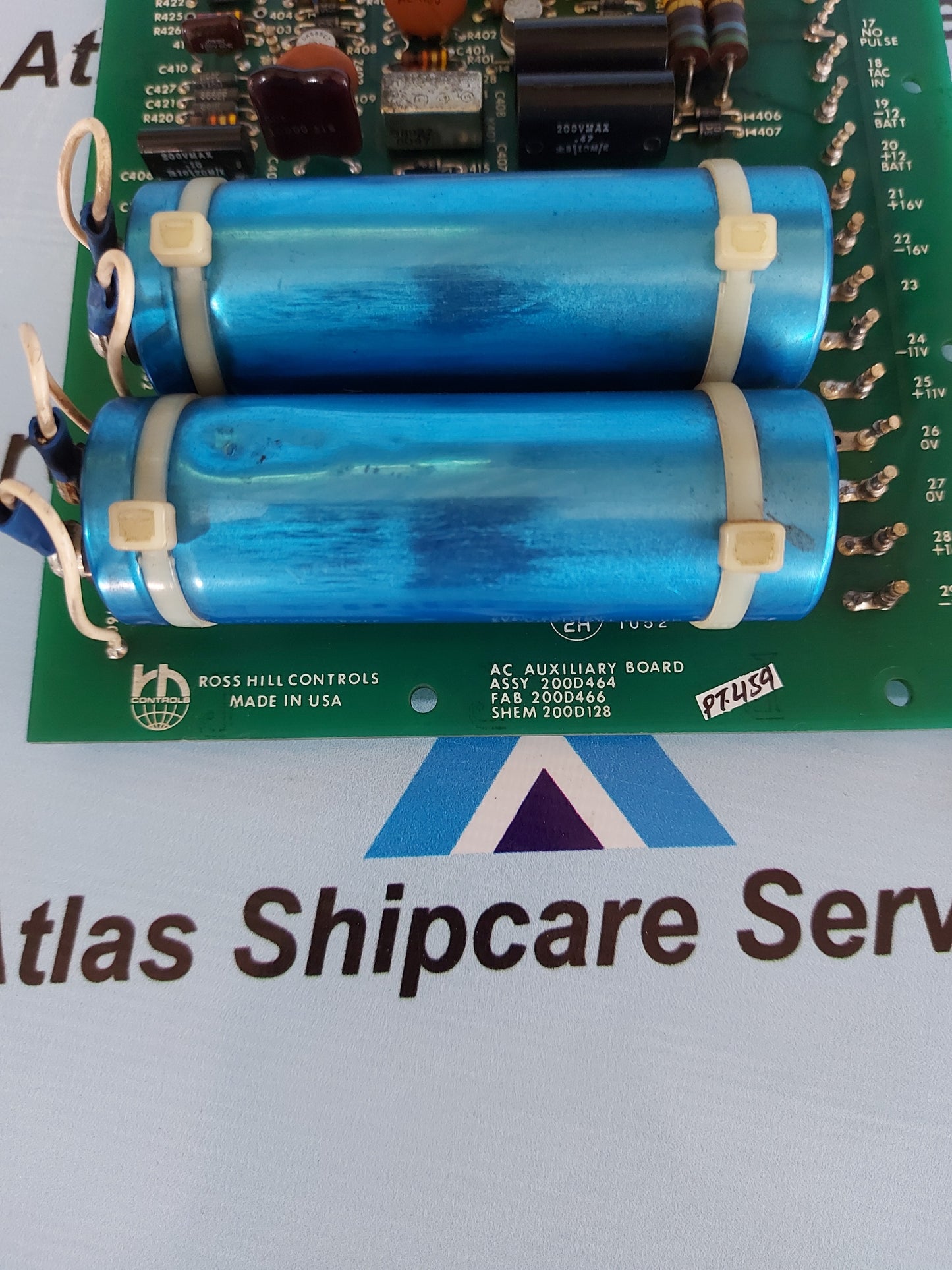 ROSS HILL CONTROLS 200D464 AC AUXILIARY BOARD