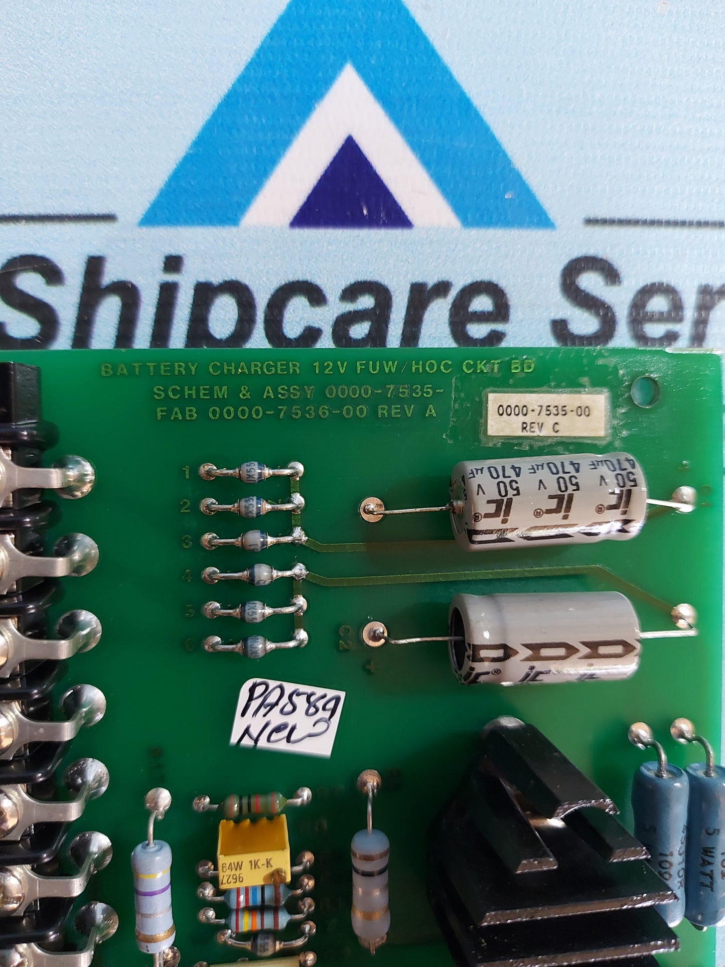 ROSS HILL CONTROLS BATTERY CHARGER 12VOLT FUW/HOC CIRCUIT BOARD 0000-7535-00 REV.A