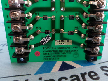 ROSS HILL CONTROLS CONTACTOR AUCTIONEERING 0509-1700-00 REV.A