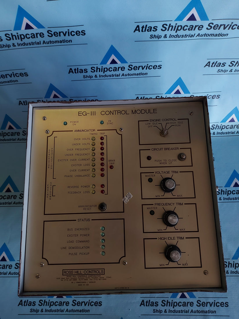 ROSS HILL CONTROLS EG-III CONTROL MODULE – Atlas Shipcare Services
