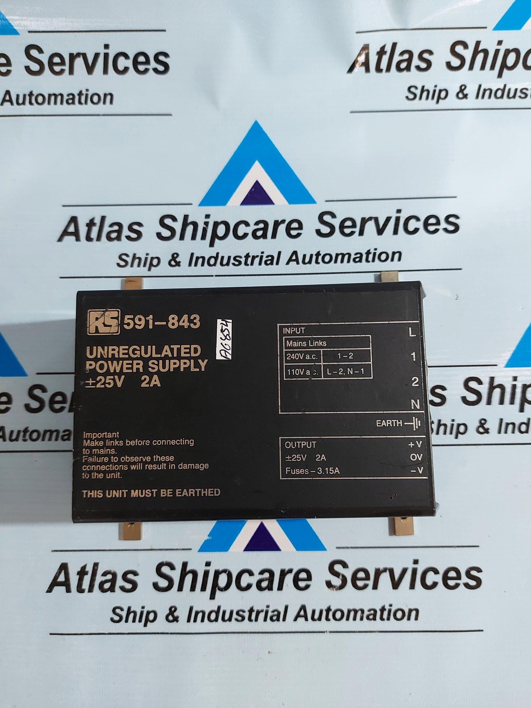 RS 591-843 UNREGULATED POWER SUPPLY – Atlas Shipcare Services