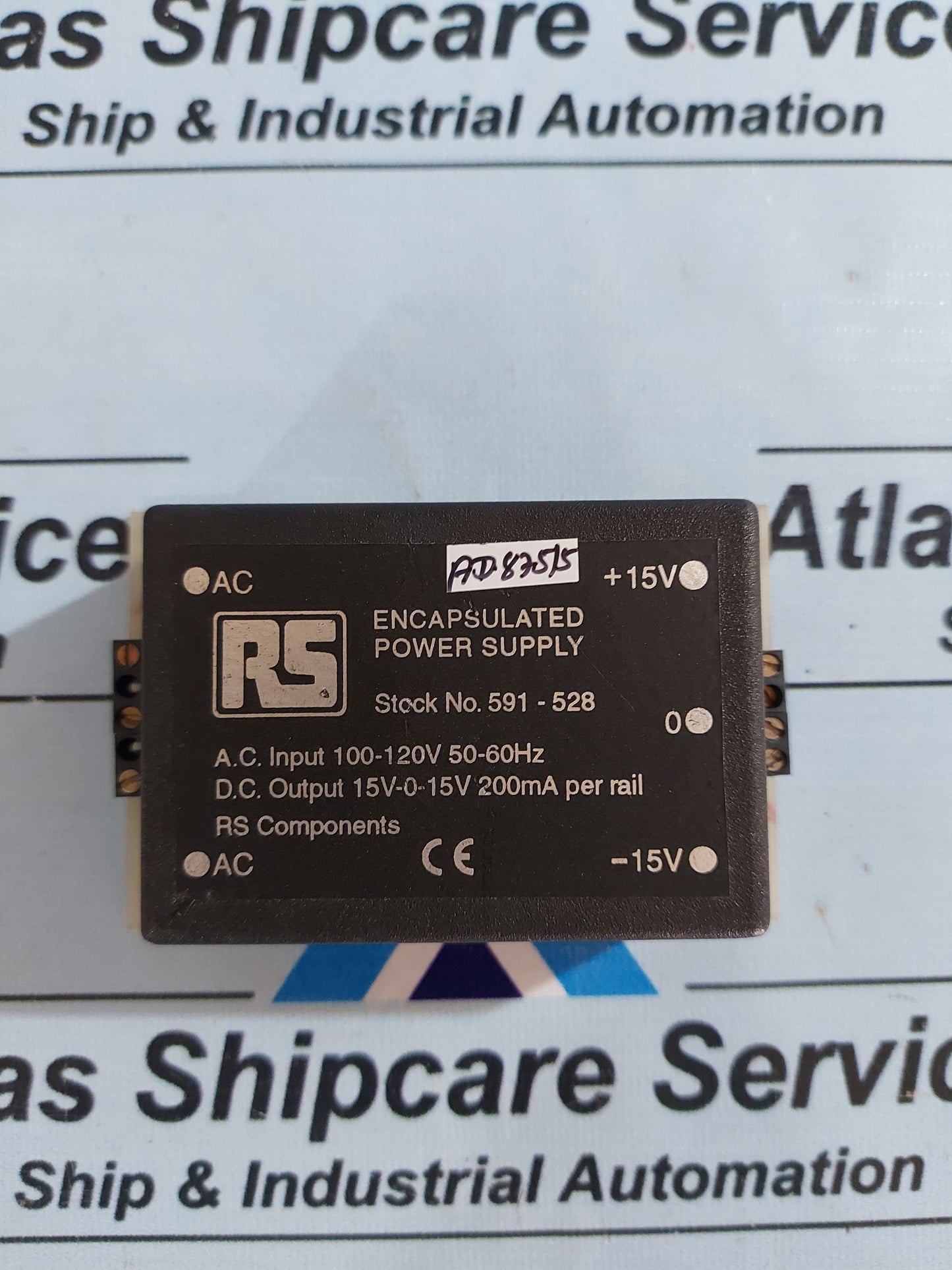 RS 592-947 ENCAPSULATED POWER SUPPLY