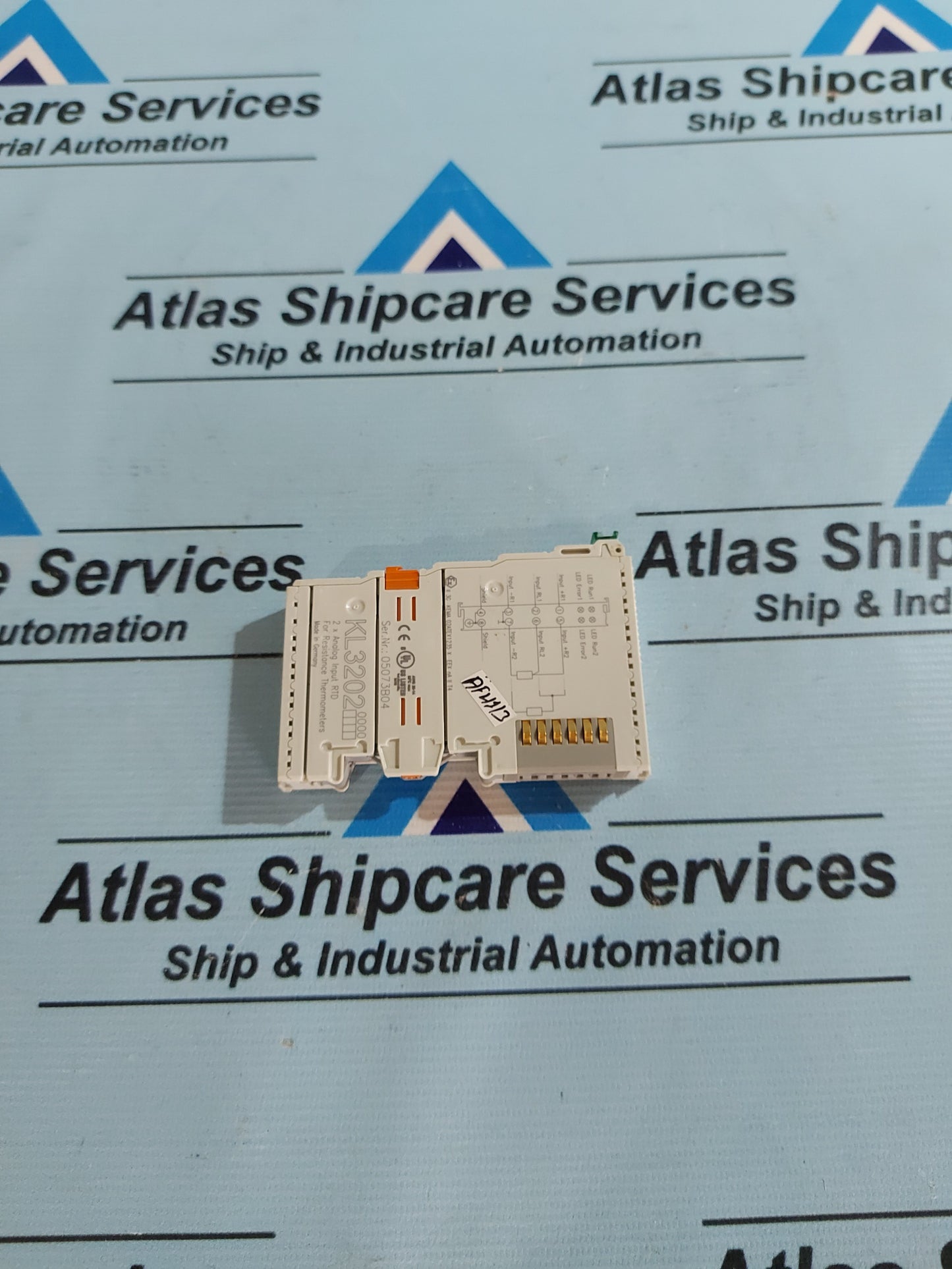 RS KL3202 BUS TERMINAL 2-CHANNEL ANALOG INPUT RTD MODULE