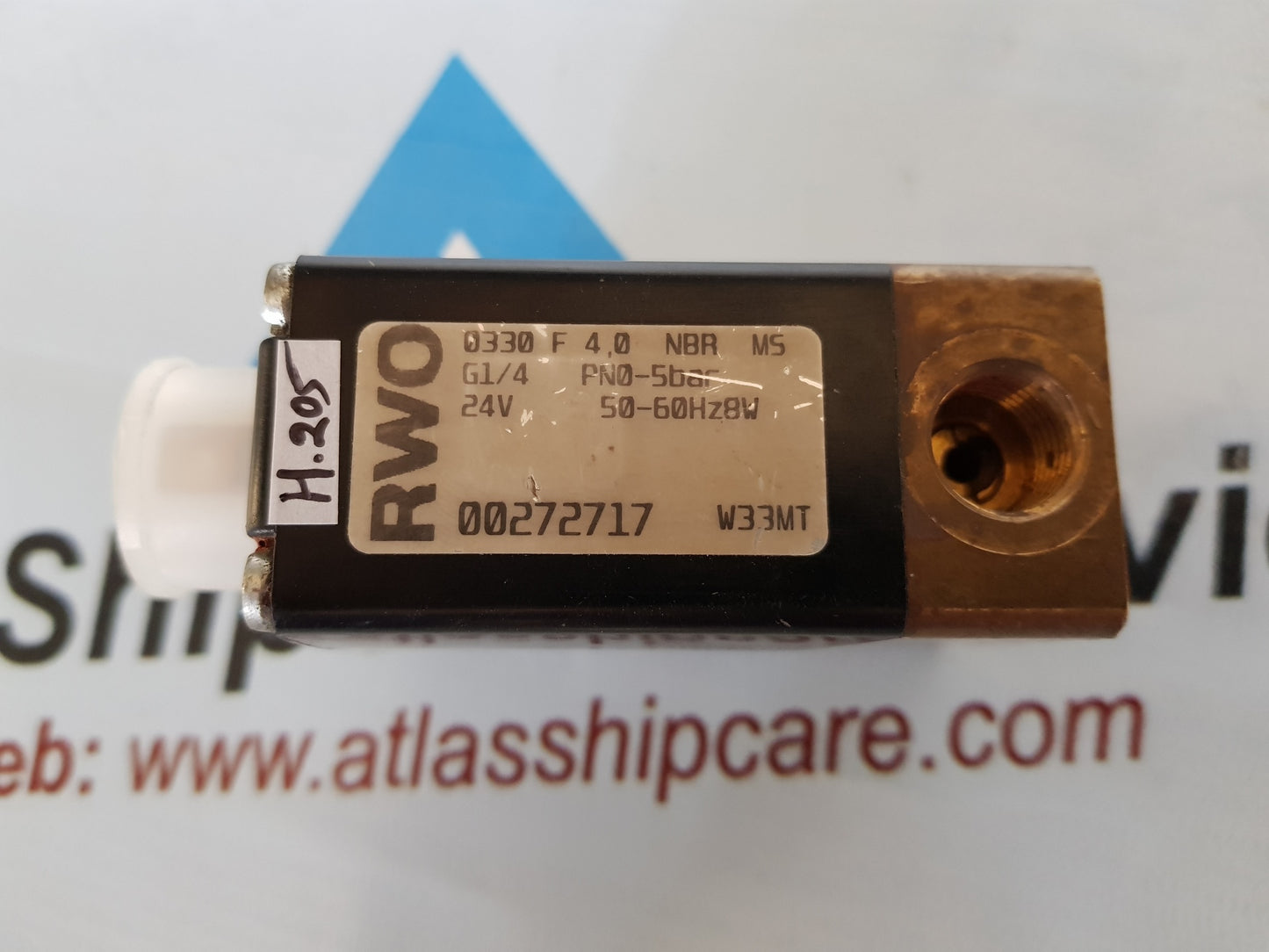RWO 0330 F 4.0 NBR MS VALVE 00272717 H205