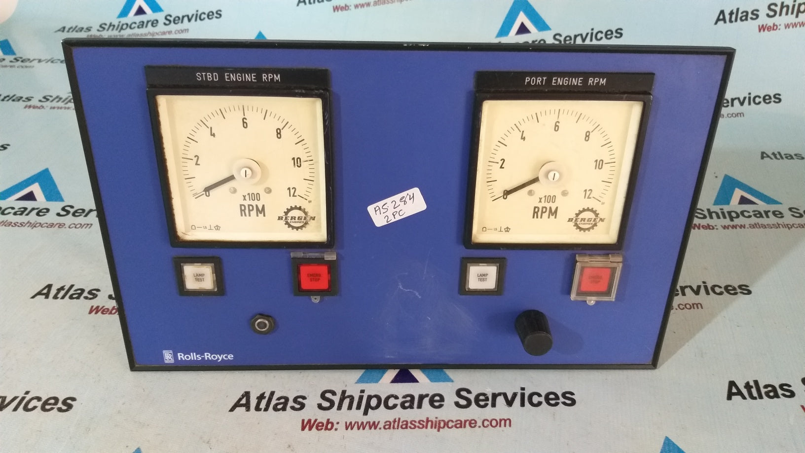 Rolls-Royce STBD-PORT Engine Rpm Control Panel