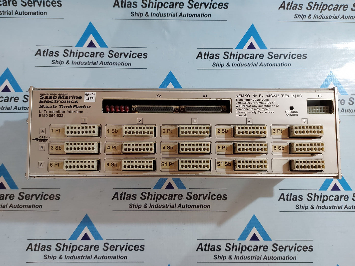 SAAB MARINE TANKRADAR 9150 064-632 LI TRANSMITTER INTERFACE