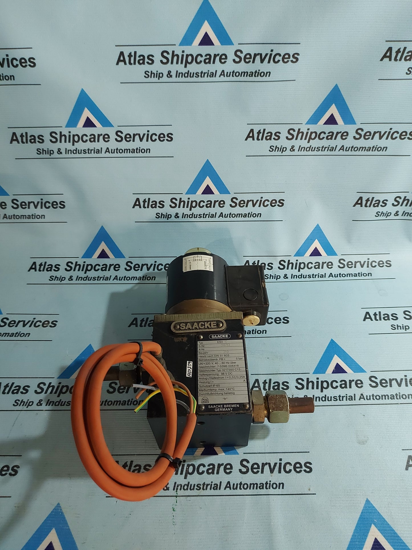SAACKE ESV 12 ELECTROMAGNETIC VALVE 32 173 50 E 20 AG259