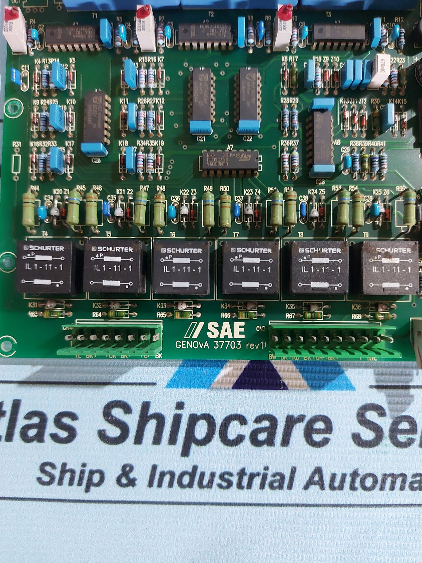 SAE GENOVA 37703 REV.1 PCB CARD