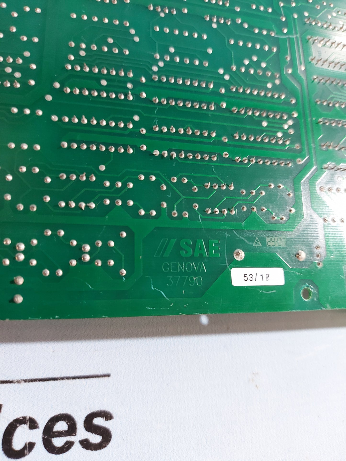 SAE GENOVA 37790 PCB CARD