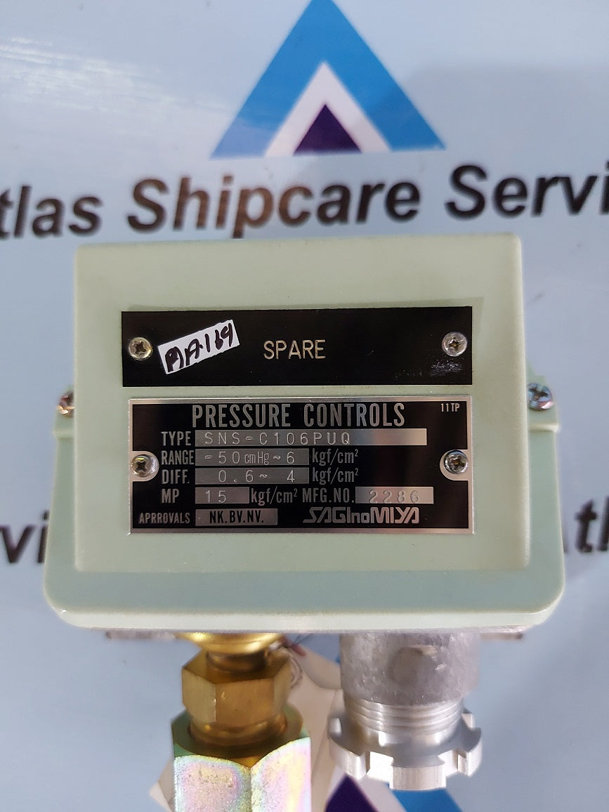 SAGINOMIYA SNS-C106PUQ PRESSURE CONTROL SWITCH