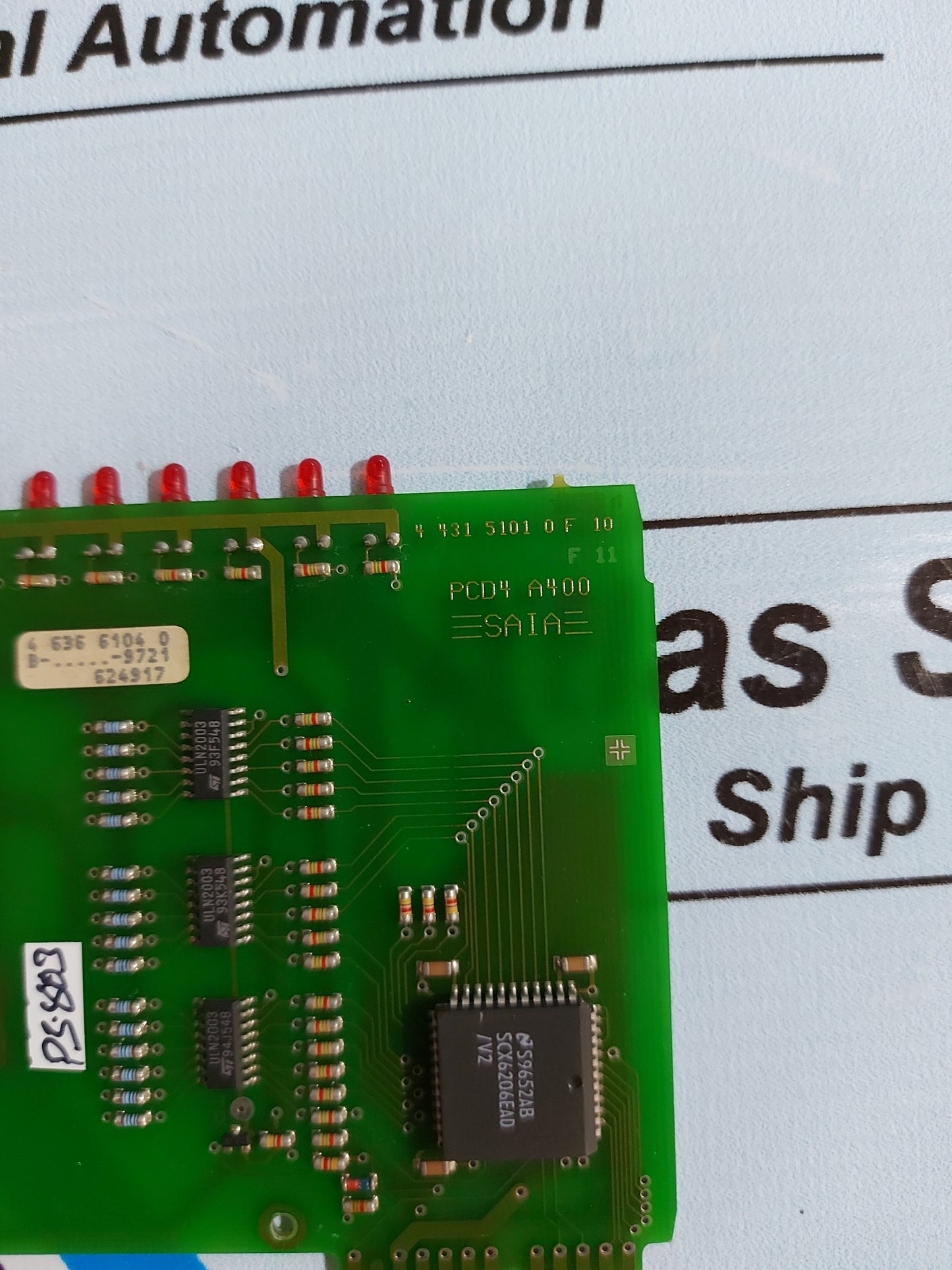 SAIA PCD4.A400 DIGITAL OUTPUT MODULE PCB CARD