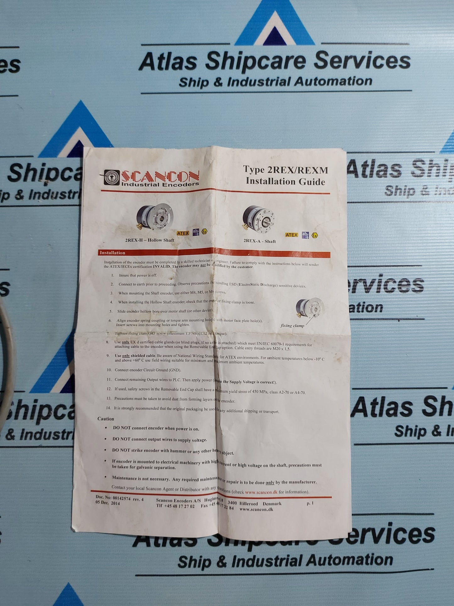 SCANCON 2REX-A-1024-SR-M-10-20-67-10-SS-A-00 ENCODER