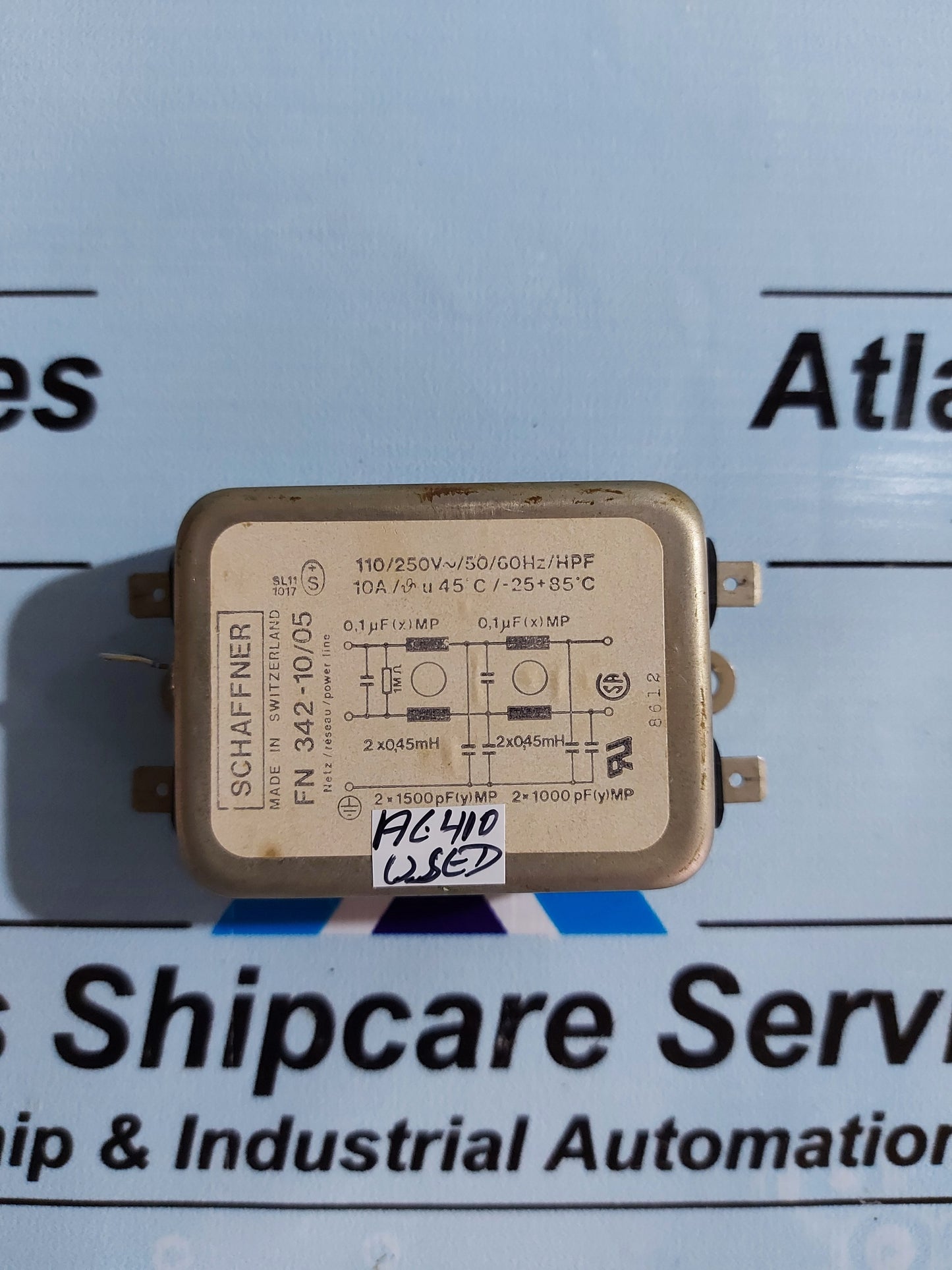 SCHAFFNER 342-10/05 POWER LINE EMI FILTER