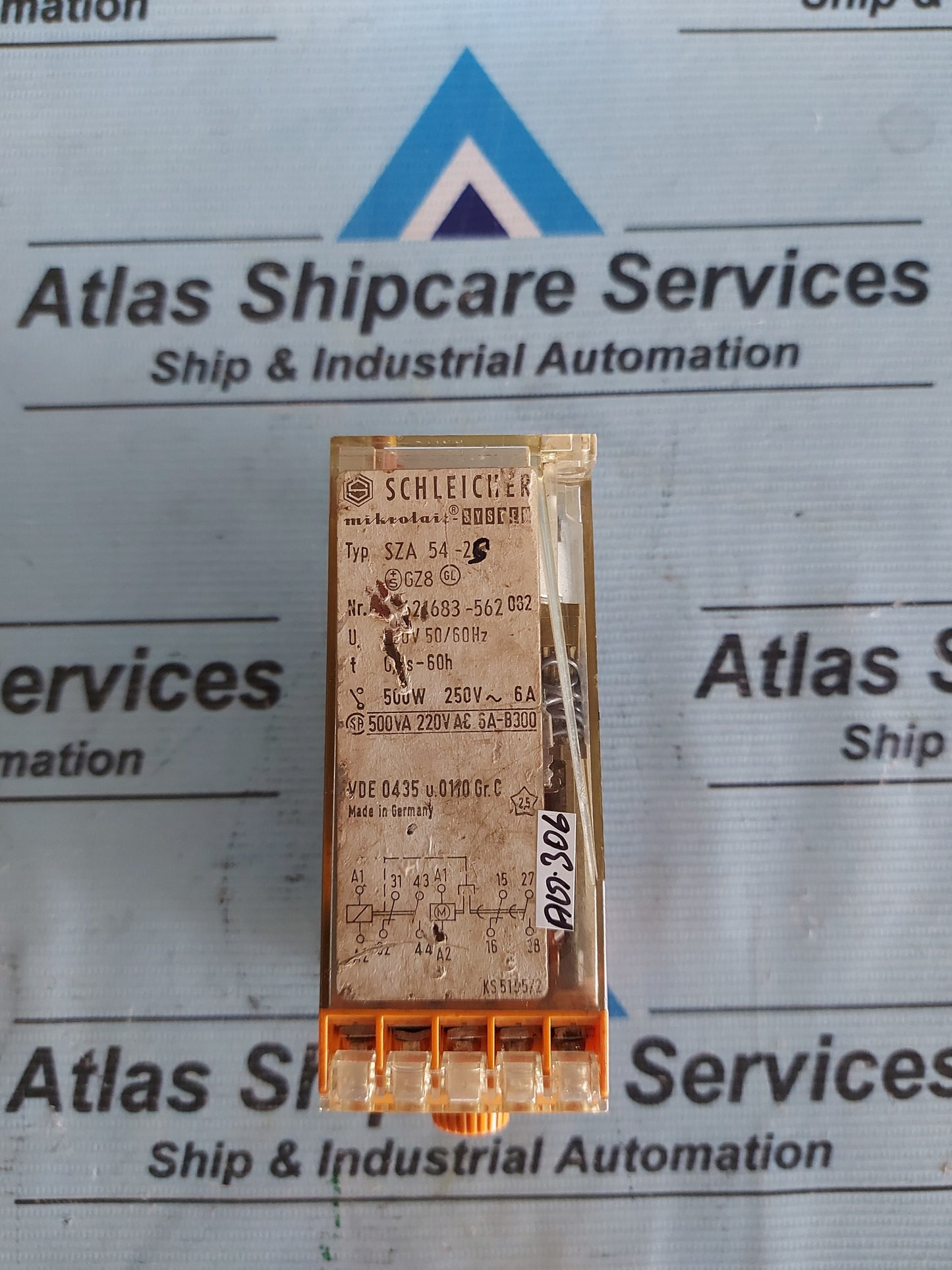 SCHLEICHER SZA 54-2S TIME DELAY RELAY 0.3s-60h AG306