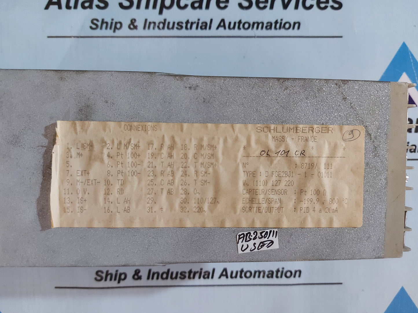 SCHLUMBERGER PYROMAT PLUS 300 PID CONTROLLER