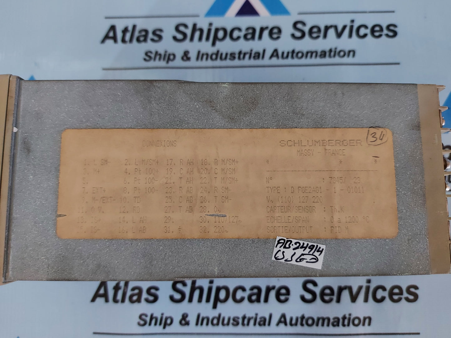 SCHLUMBERGER PYROMAT PLUS 300 PID CONTROLLER