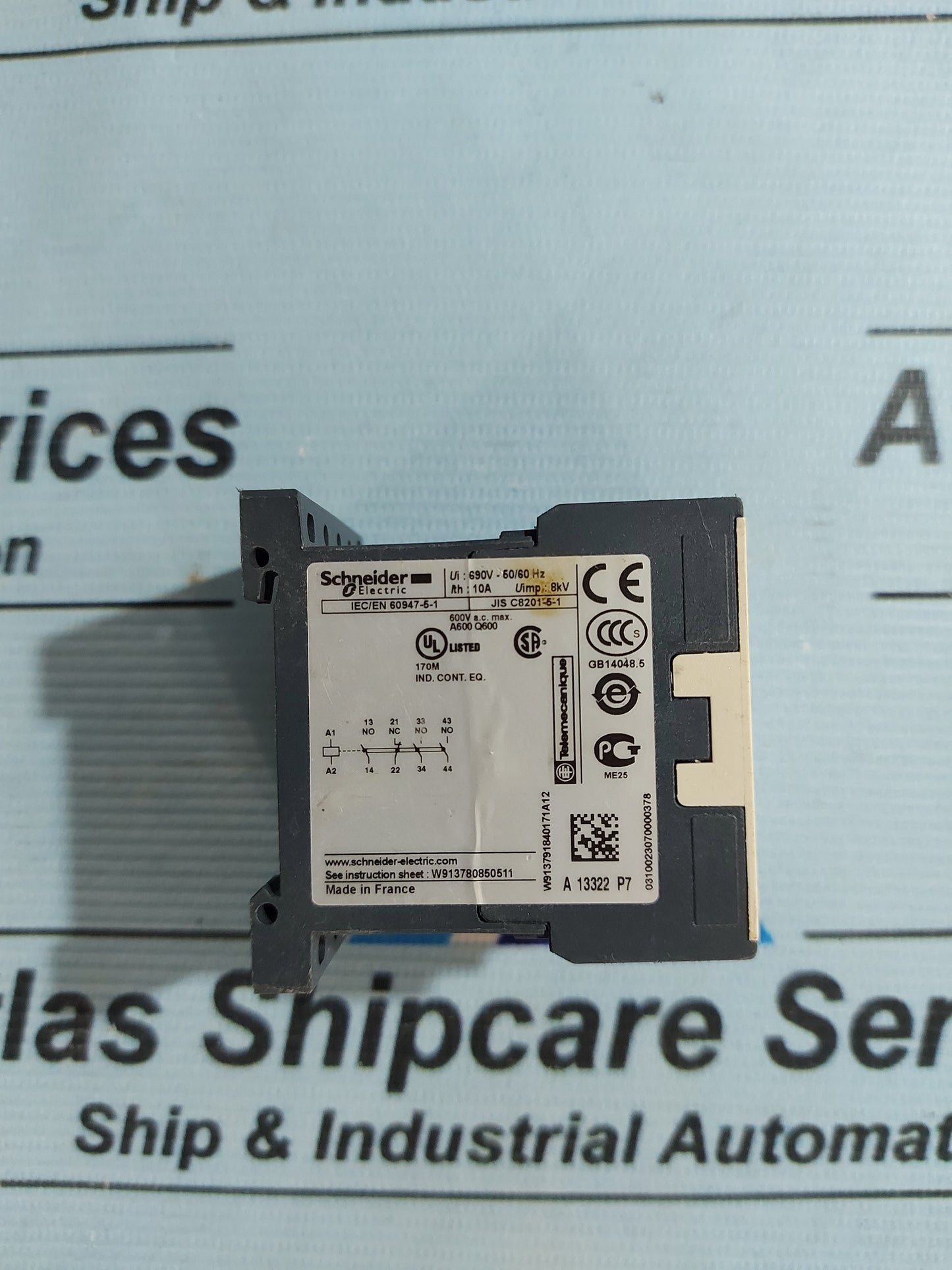 SCHNEIDER ELECTRIC CA2KN 31P7 AUXILIARY CONTACTOR 230V 50/60Hz AG139