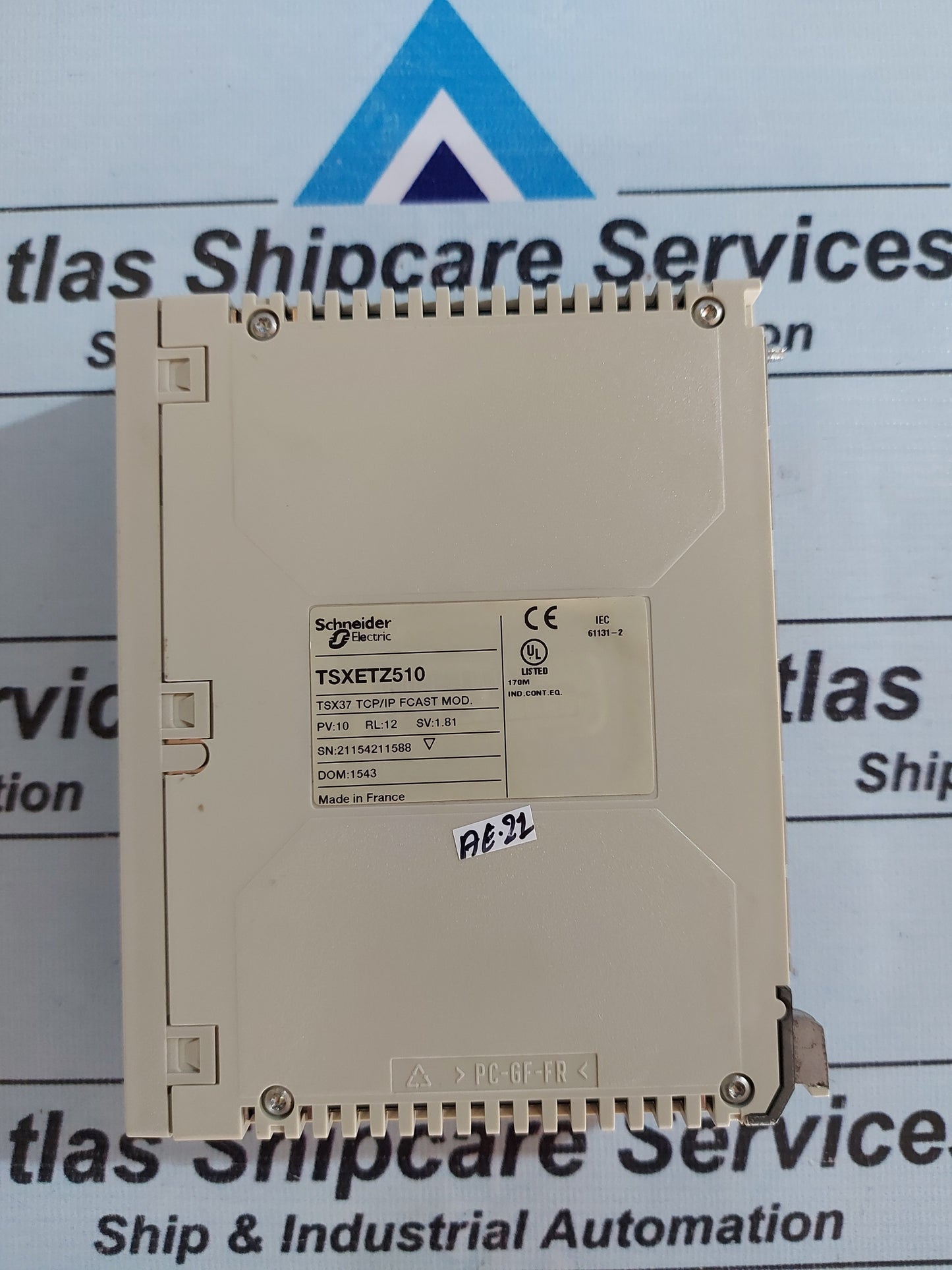 SCHNEIDER ELECTRIC RSXETZ510 TSX37 TCP/IP FCAST MODULE