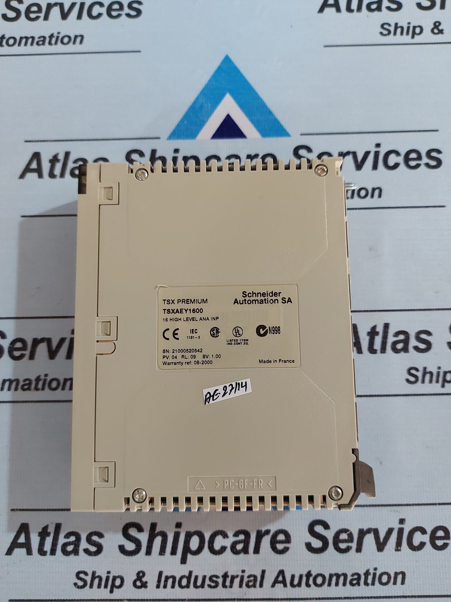 SCHNEIDER TSX PREMIUM TSXAEY1600 16 HIGH LEVEL ANALOG INPUT MODULE