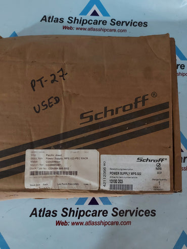 SCHROFF MPS 022 13100 203 POWER SUPPLY