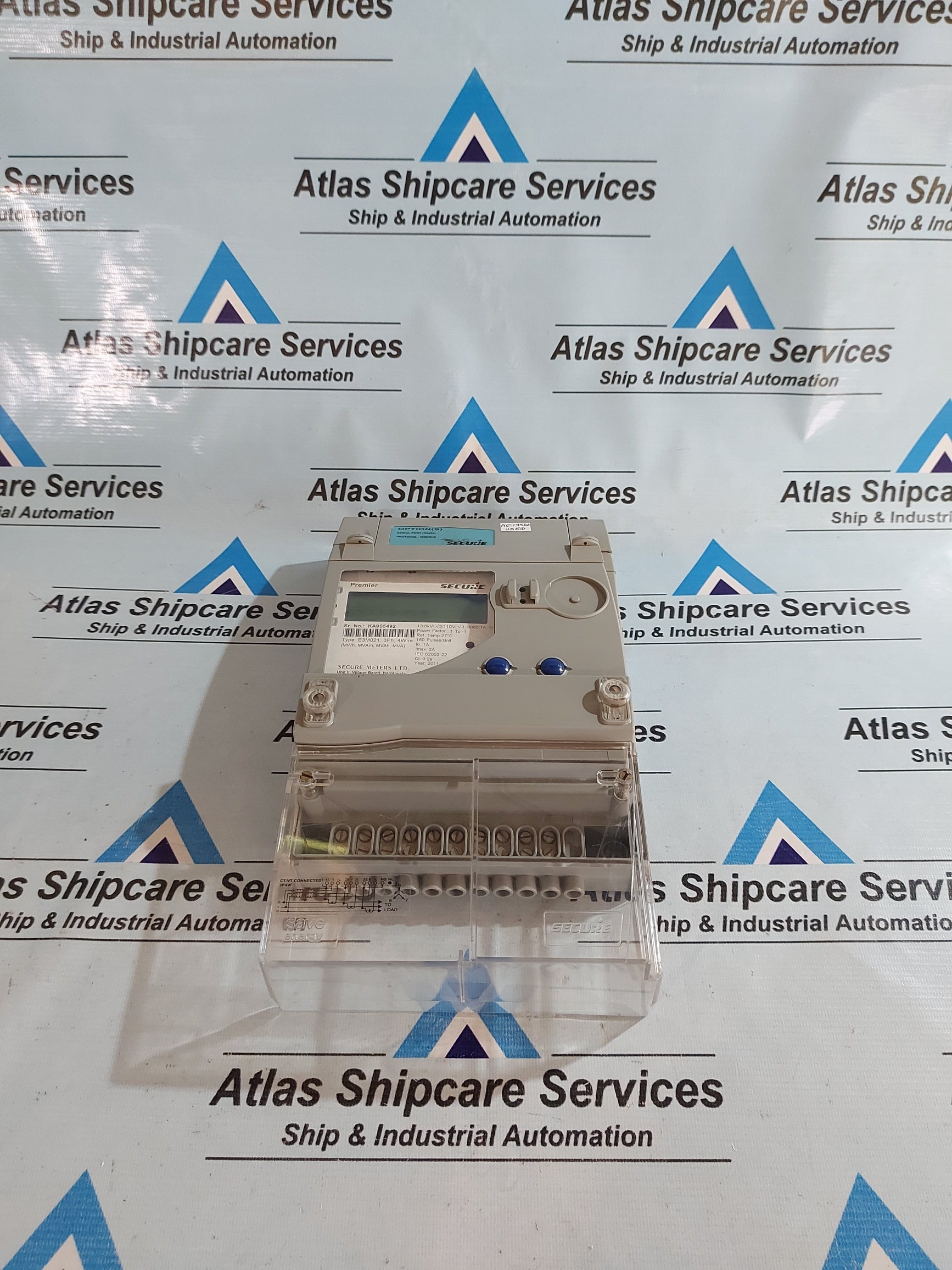 Secure Meters Rack Type R3e SECURE METERS PREMIER E3M021,3PH,4WIRE – Atlas Shipcare Services