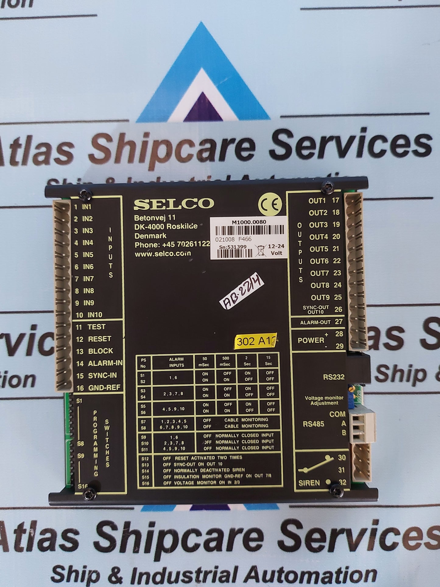 SELCO M1000.0080 ALARM MONITOR